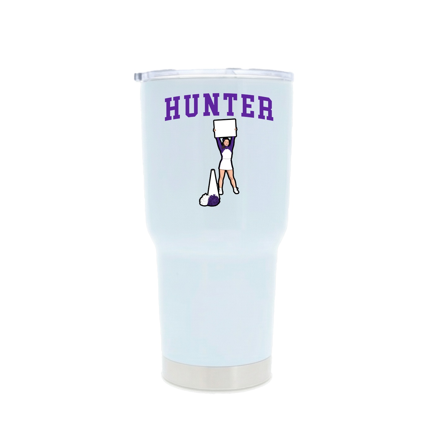 30oz Stainless Steel Tumbler — Shirsey in White