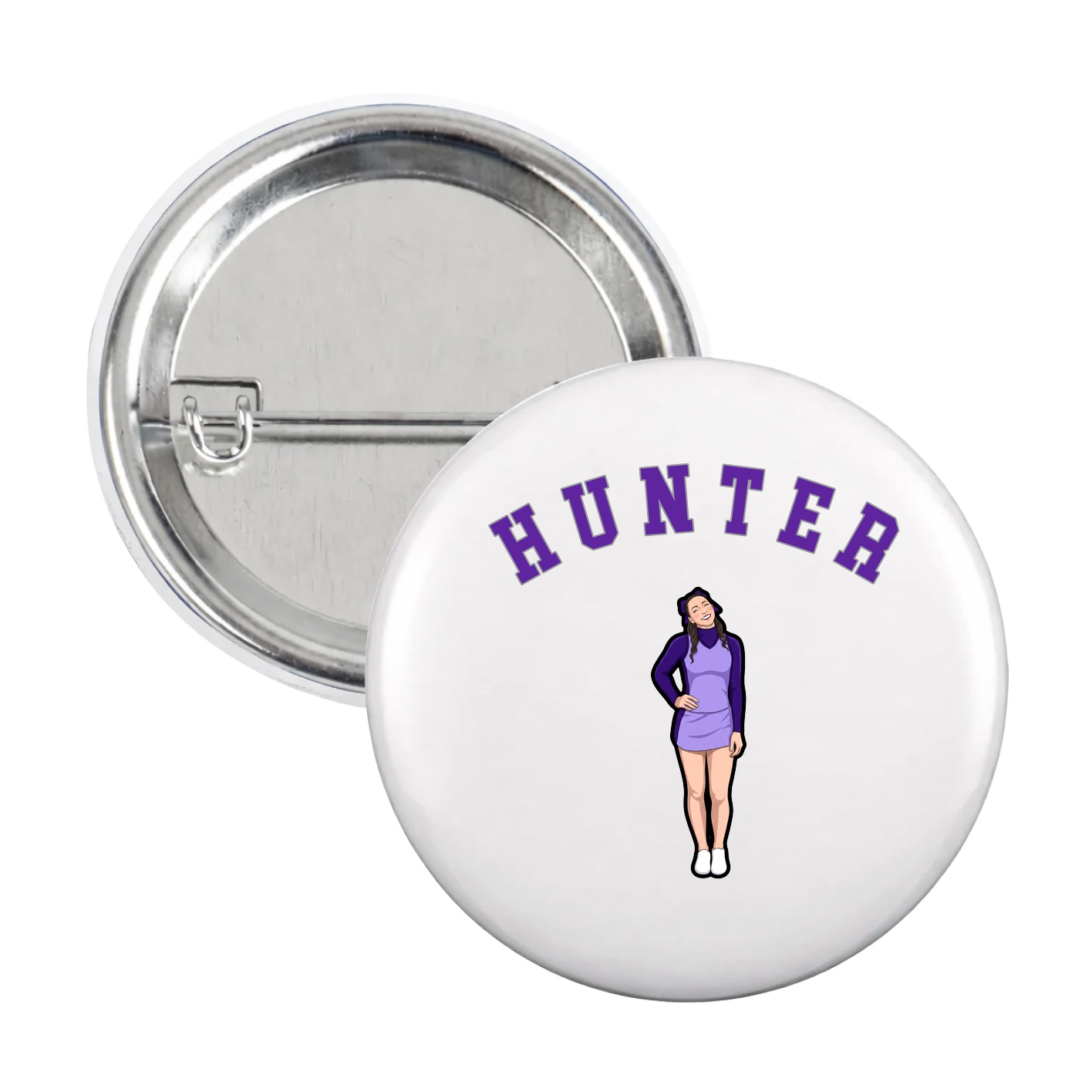 Game Day Button — Shirsey Arch in White