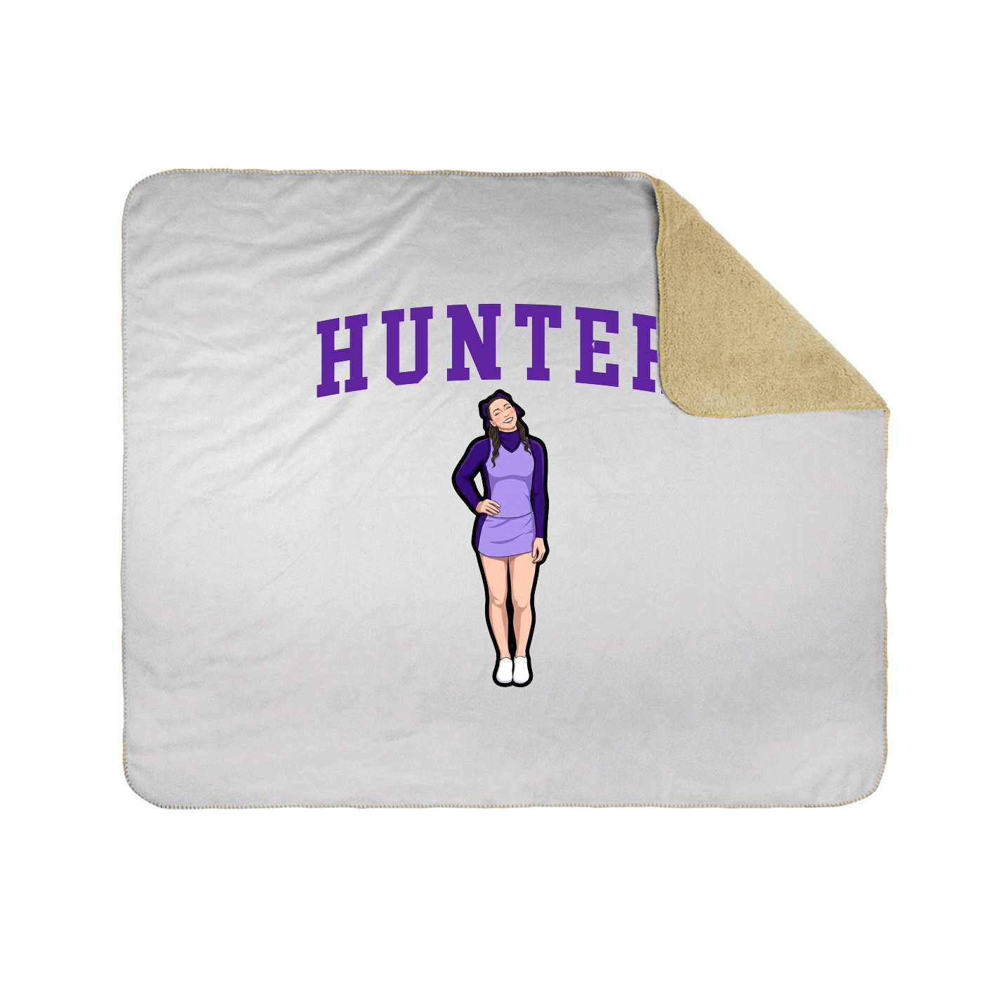 Throw Blanket — Shirsey in White