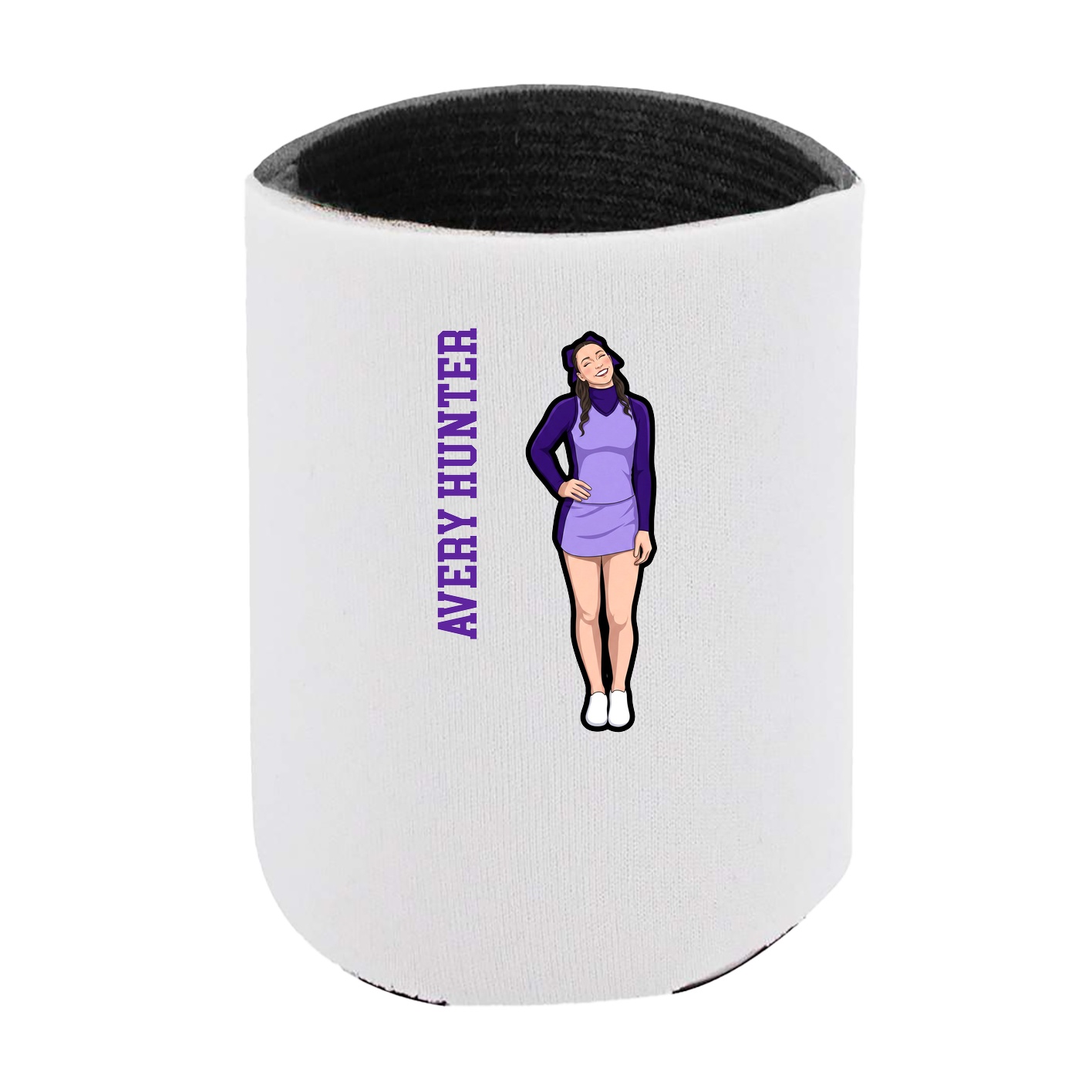 Can Holder — Name Vertical in White