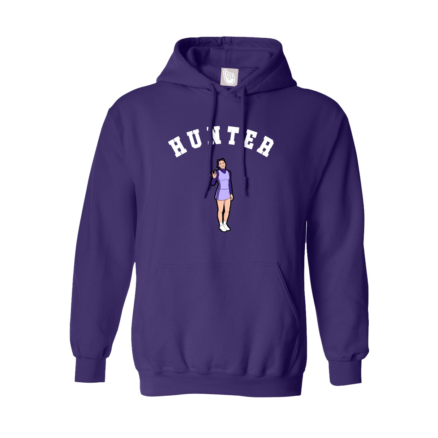 Youth Hoodie — Shirsey Arch in Purple