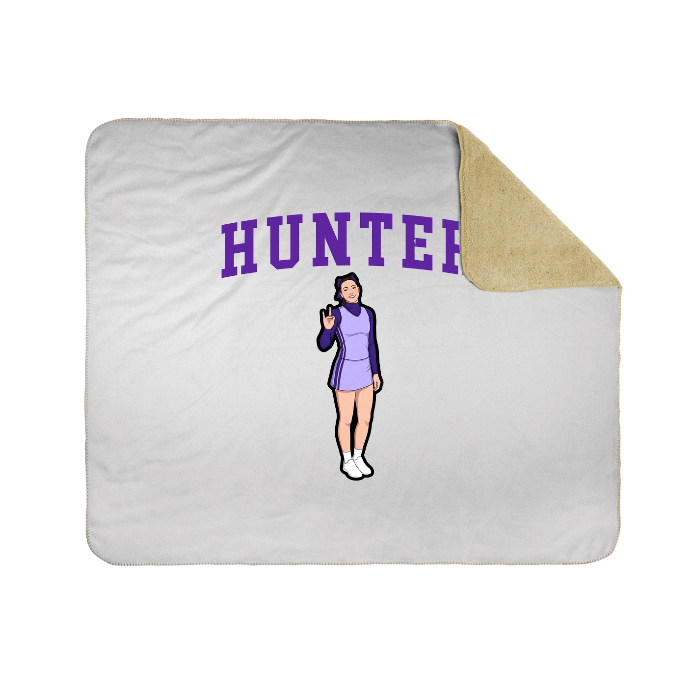 Throw Blanket — Shirsey in White