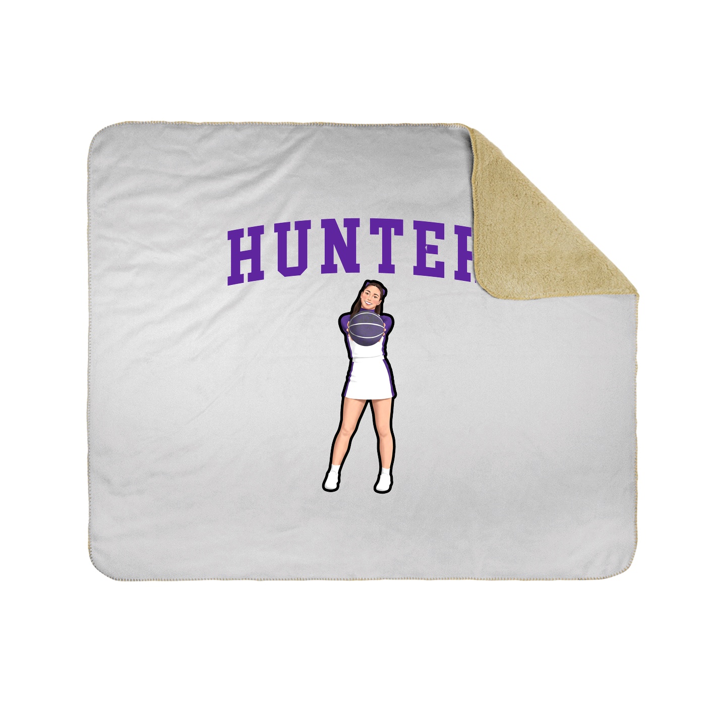 Throw Blanket — Shirsey in White