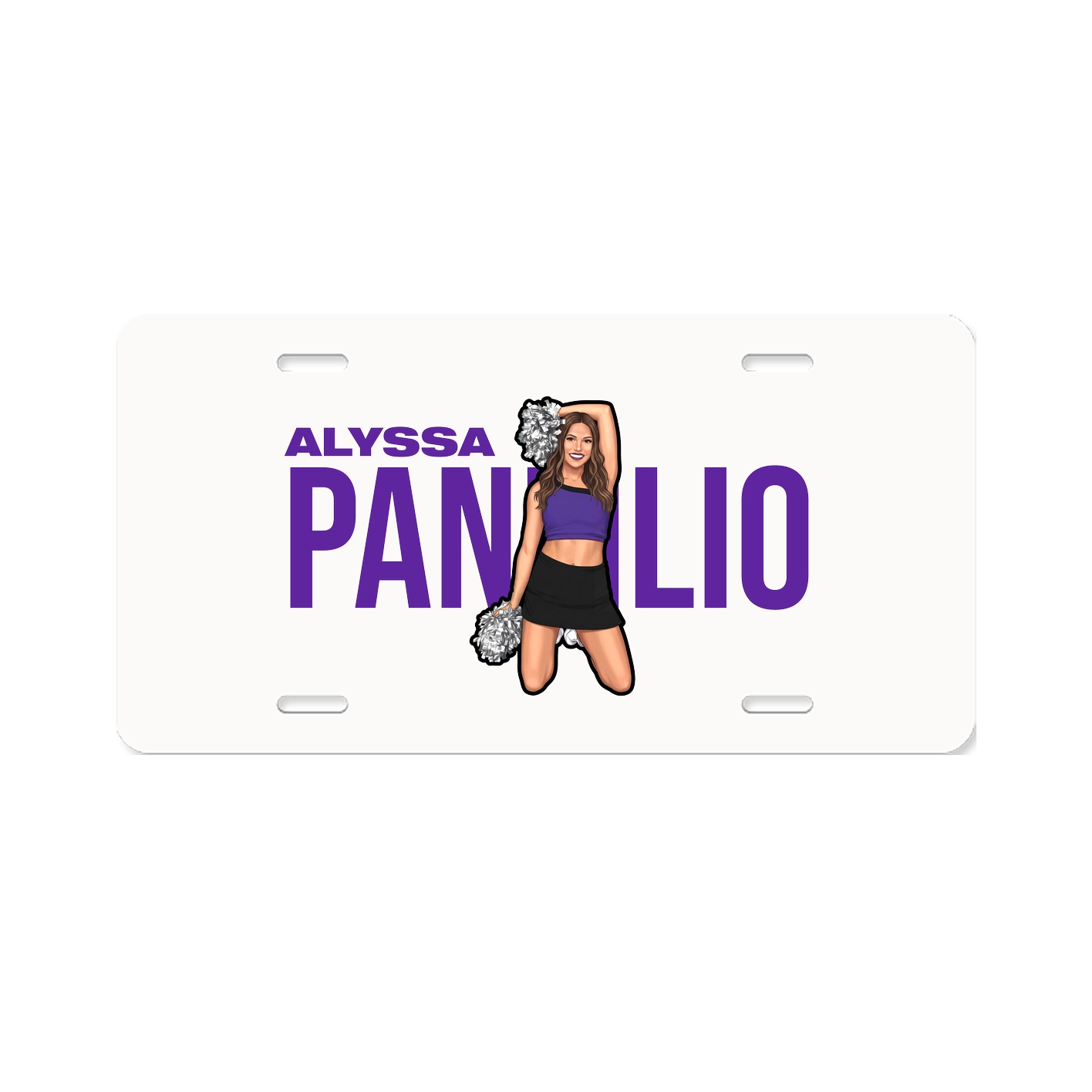 License Plate — Player Name in Classic