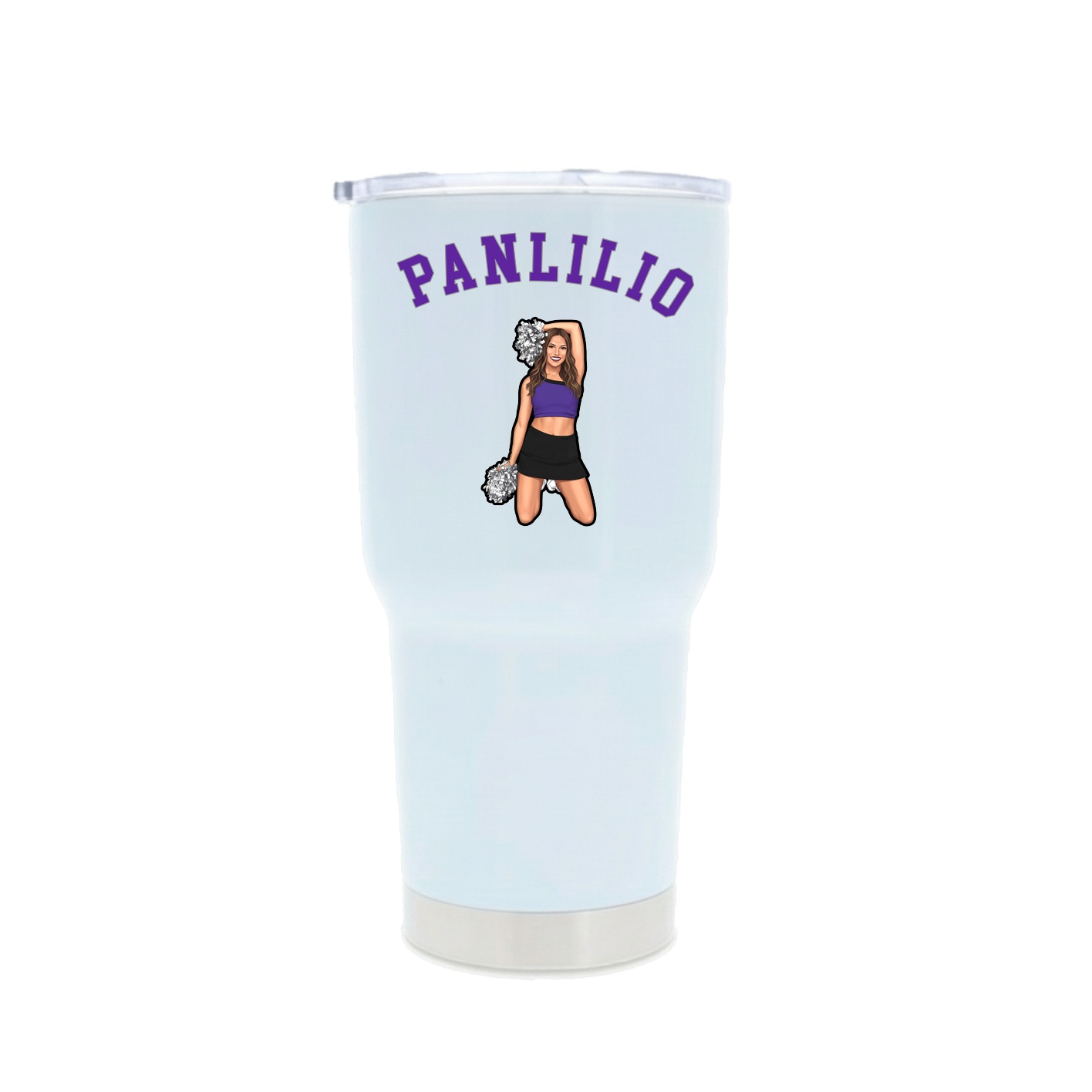 30oz Stainless Steel Tumbler — Shirsey Arch in White