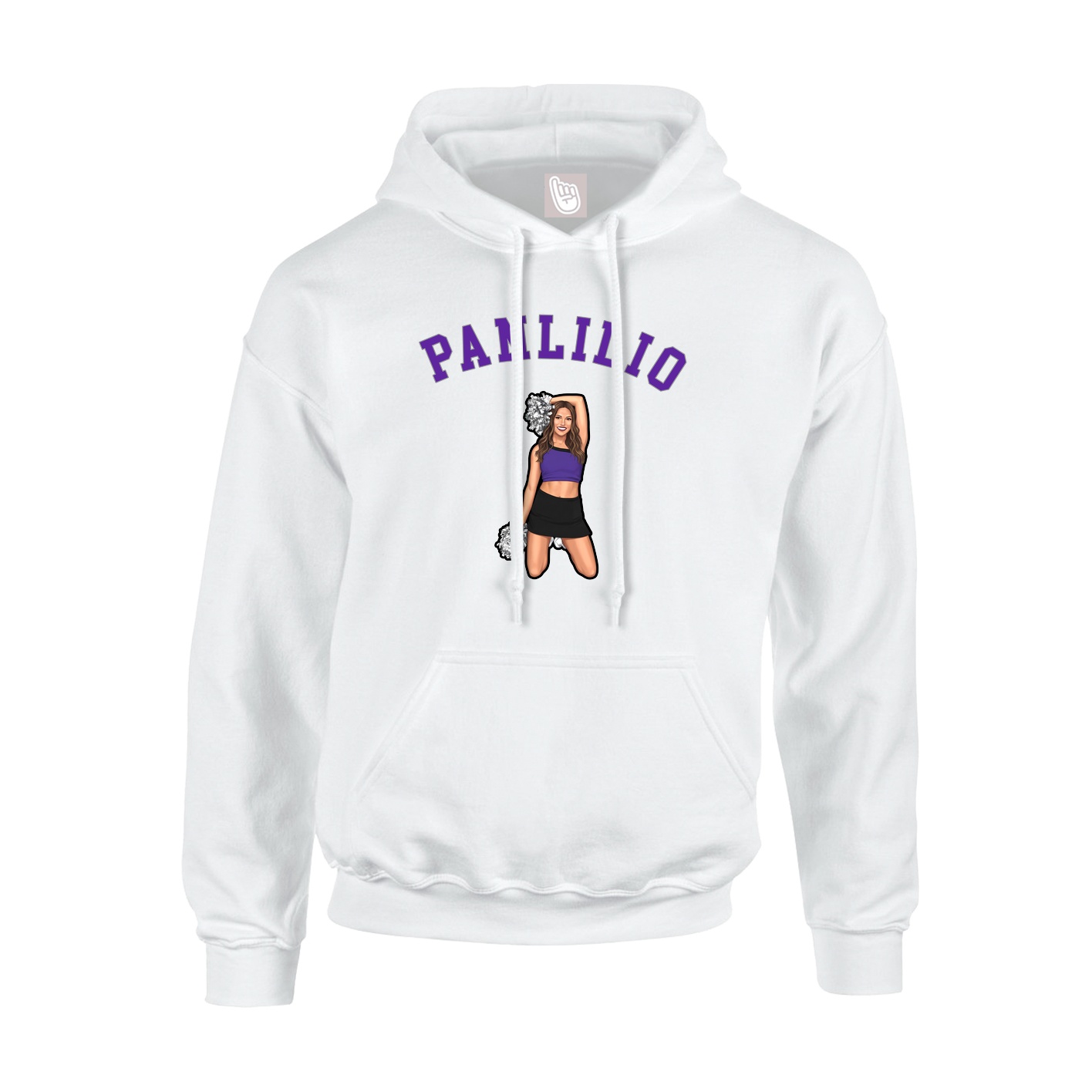 Youth Hoodie — Shirsey Arch in White