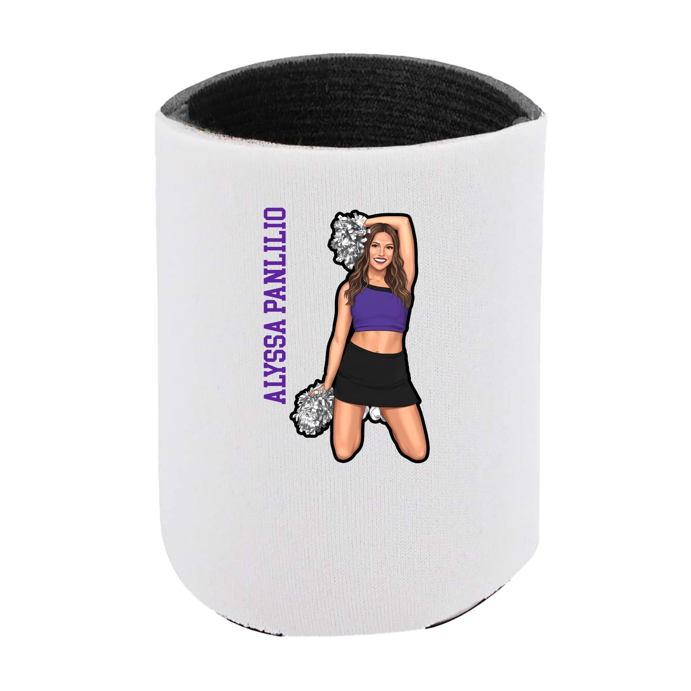 Can Holder — Name Vertical in White