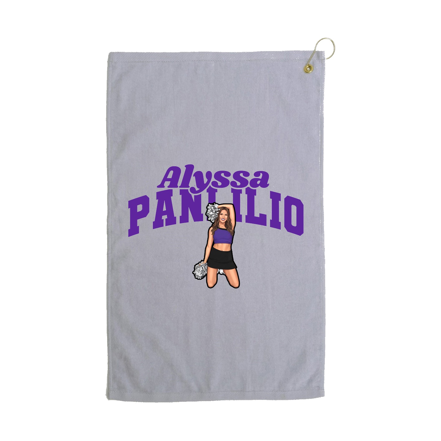 Golf Towel — Signature Arch in Grey