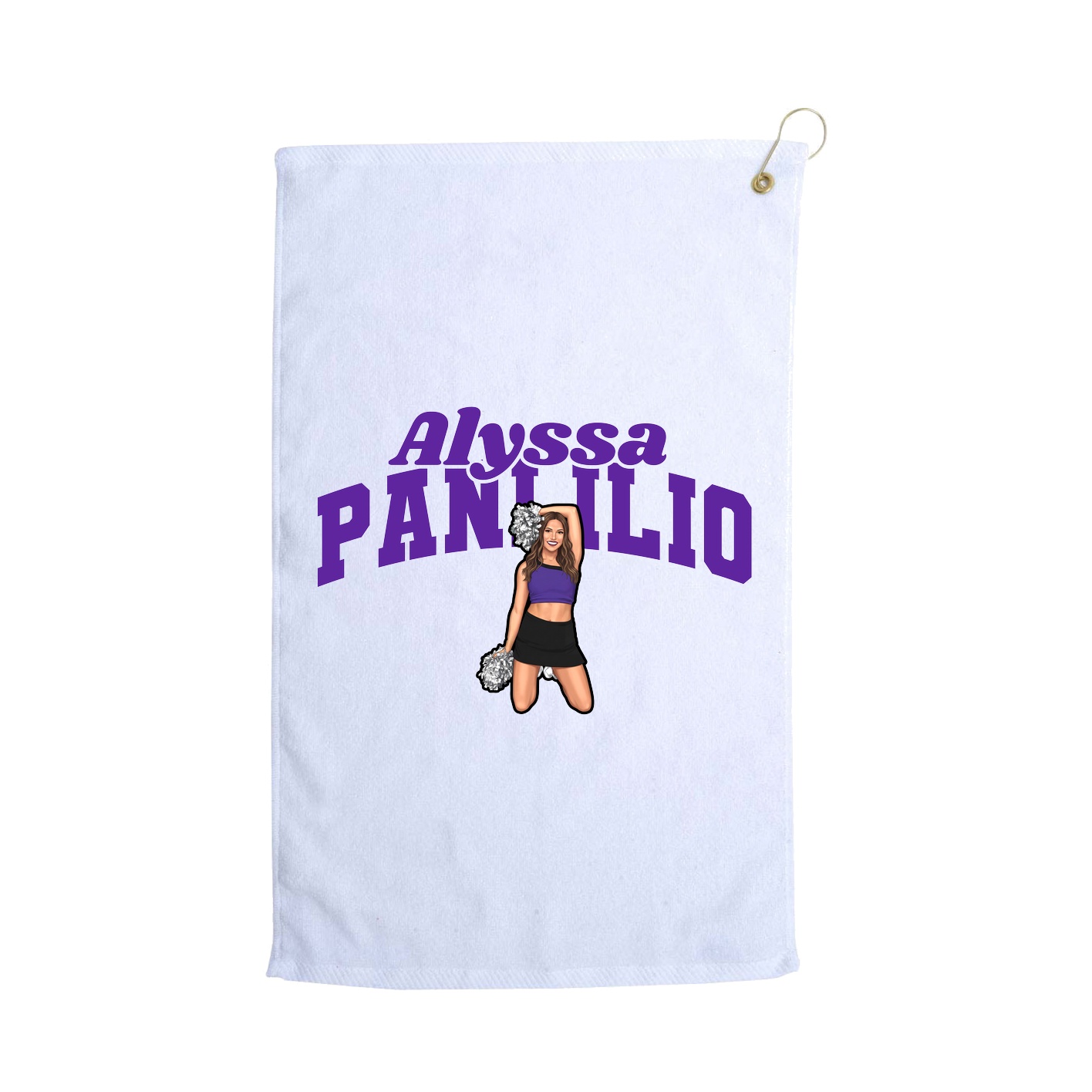 Golf Towel — Signature Arch in White