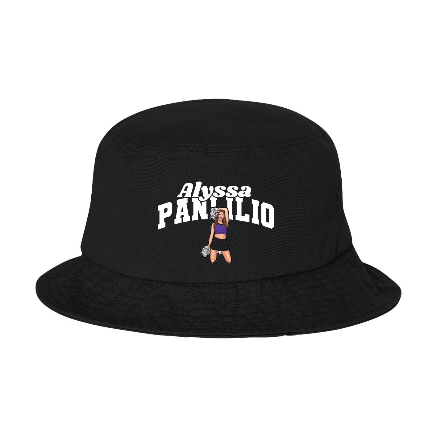 Bucket Cap — Signature Arch in Black