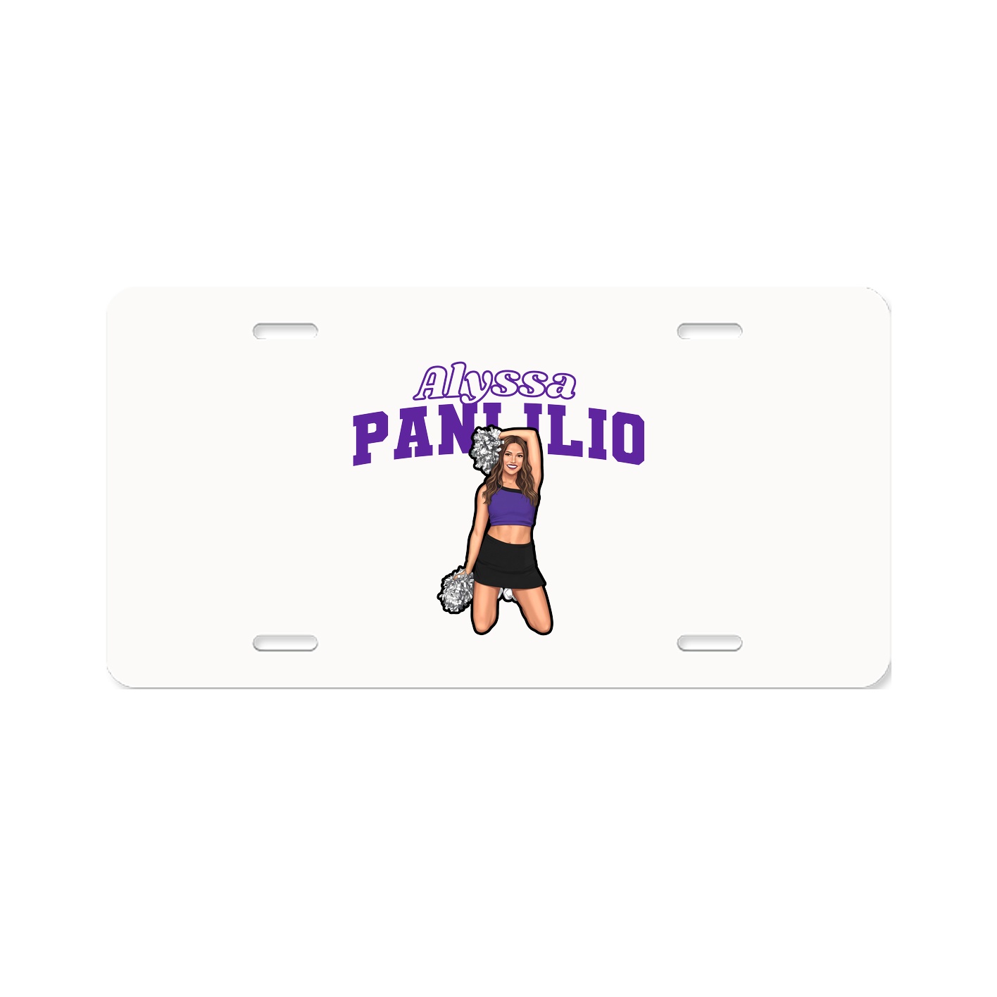 License Plate — Name Arch in Classic