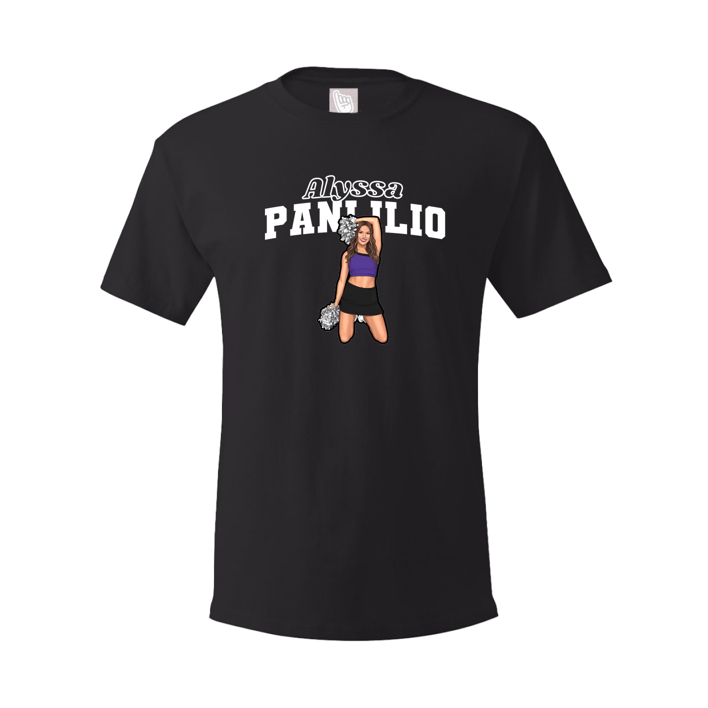 Youth Tee — Name Arch in Black