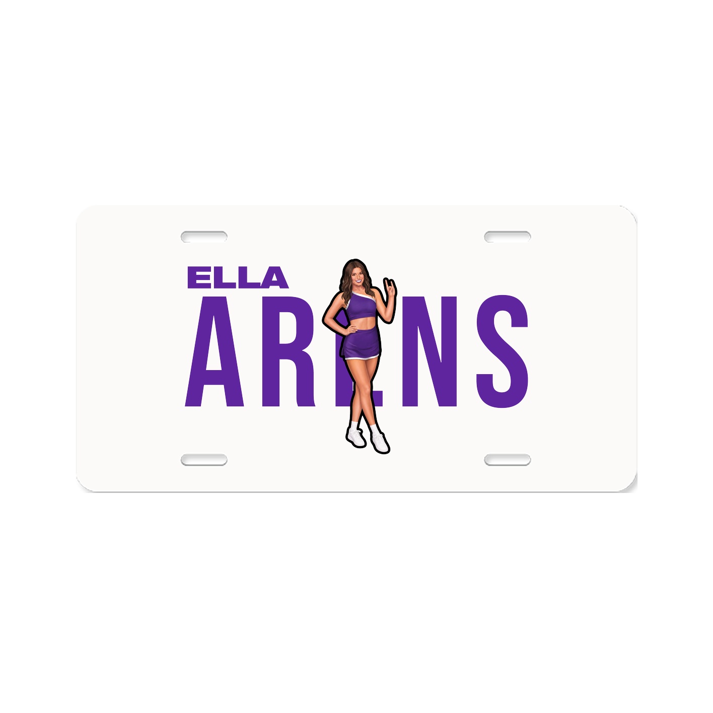 License Plate — Player Name in Classic