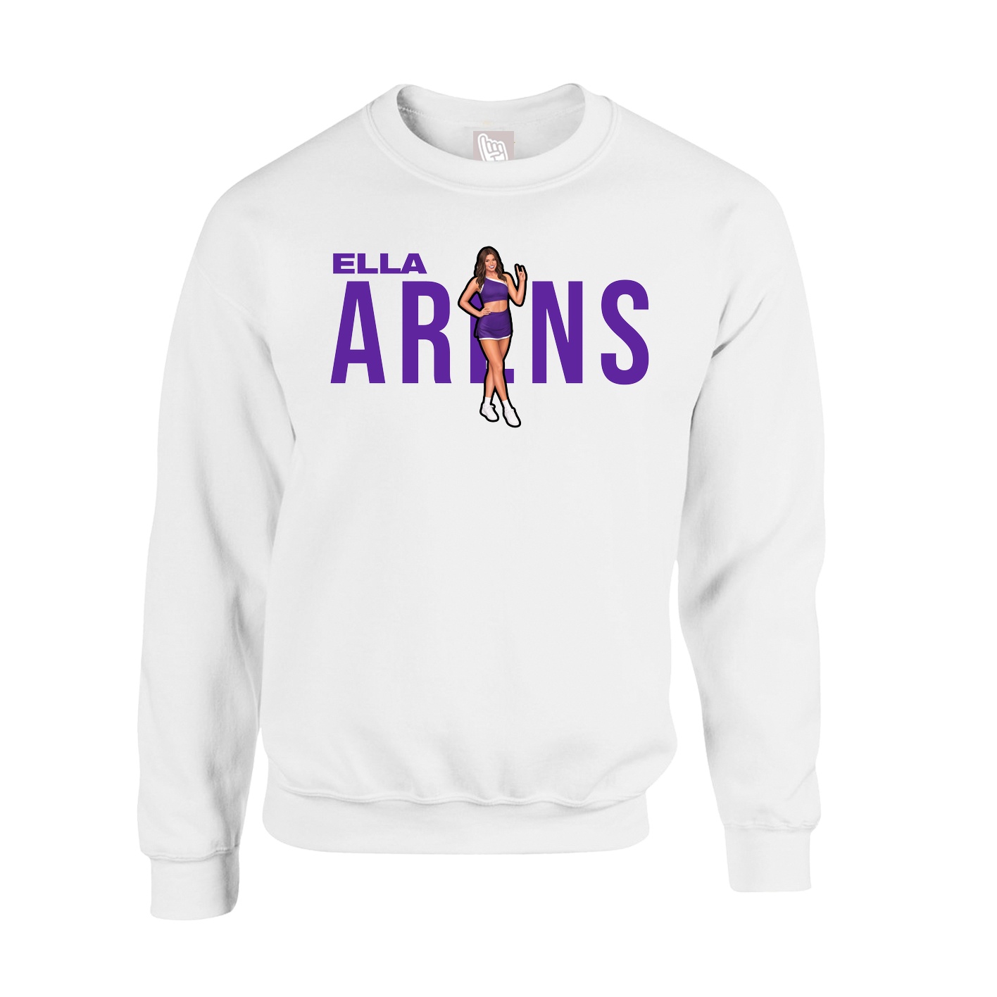 Fleece Crew — Player Name in White