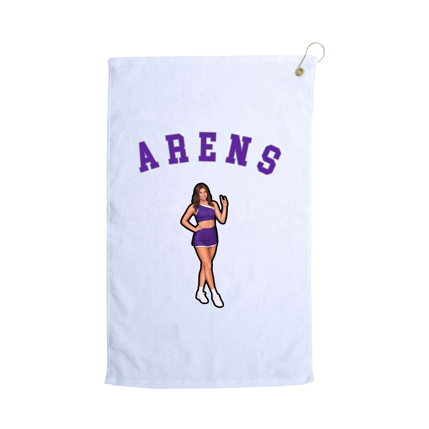 Golf Towel — Shirsey Arch in White