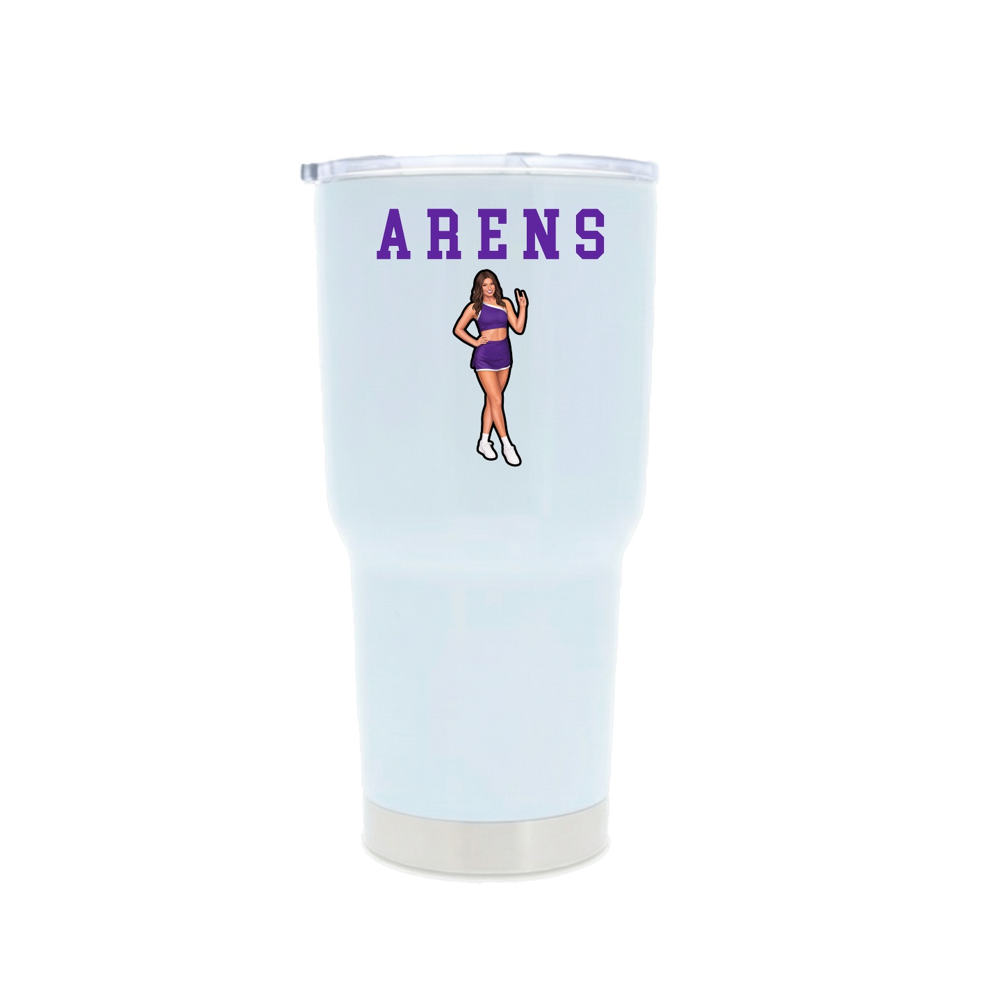 30oz Stainless Steel Tumbler — Shirsey in White