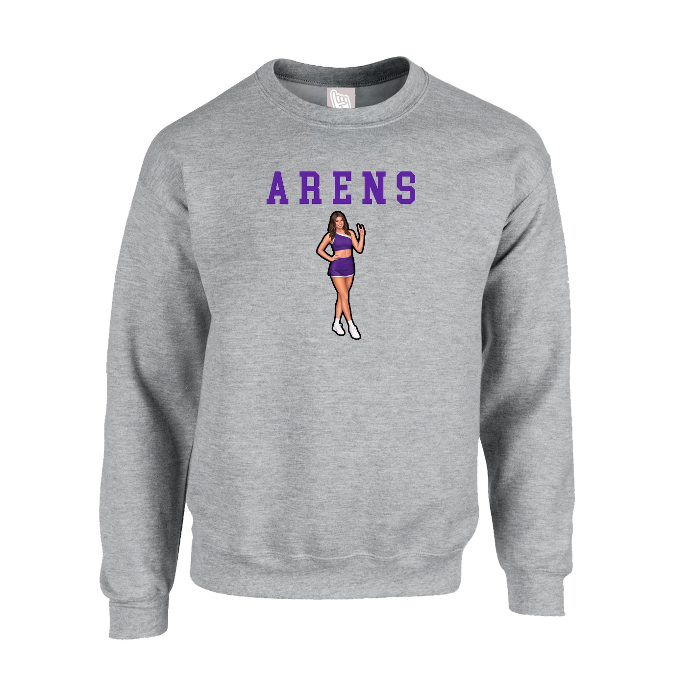 Fleece Crew — Shirsey in Grey