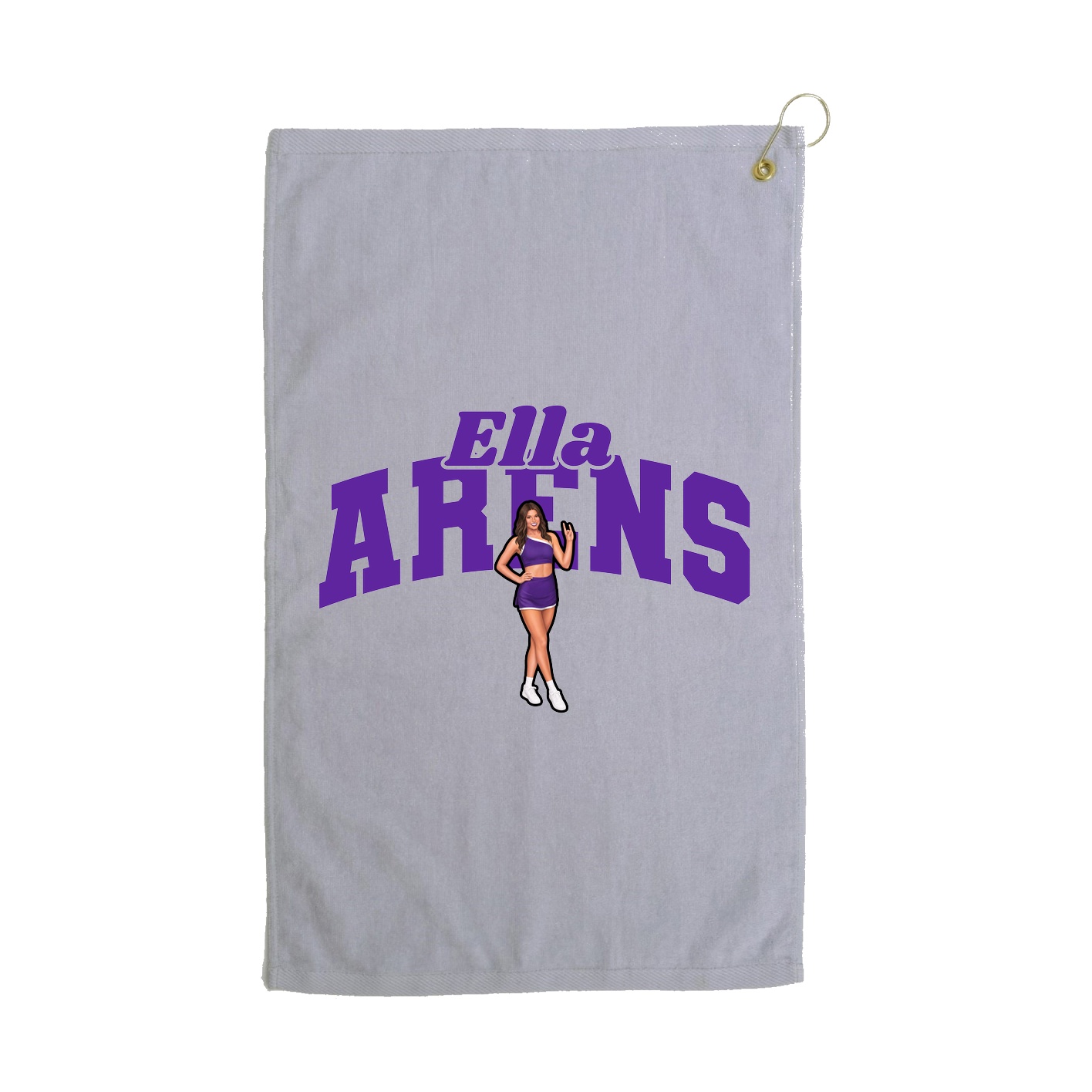 Golf Towel — Signature Arch in Grey