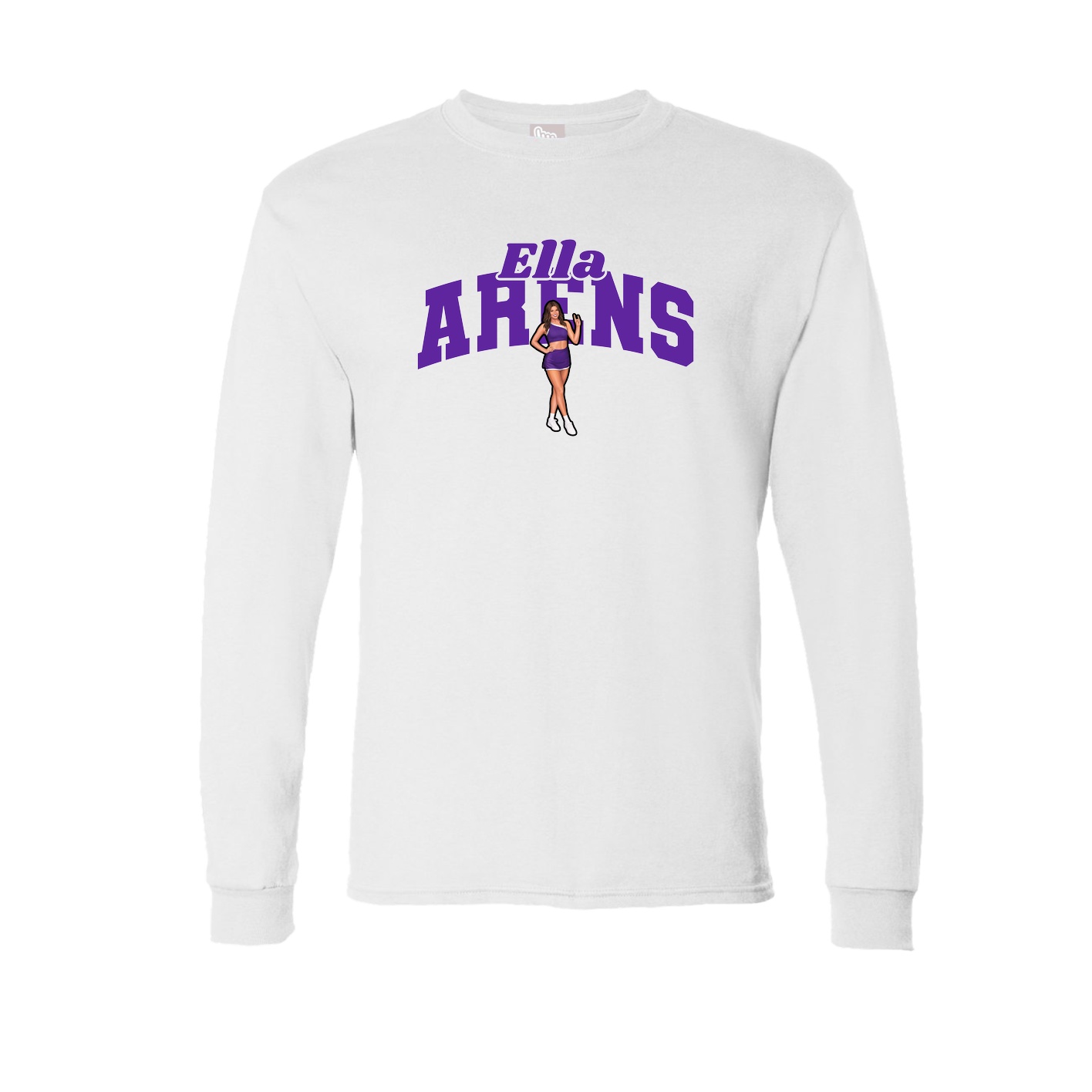 Long Sleeve Tee — Signature Arch in White