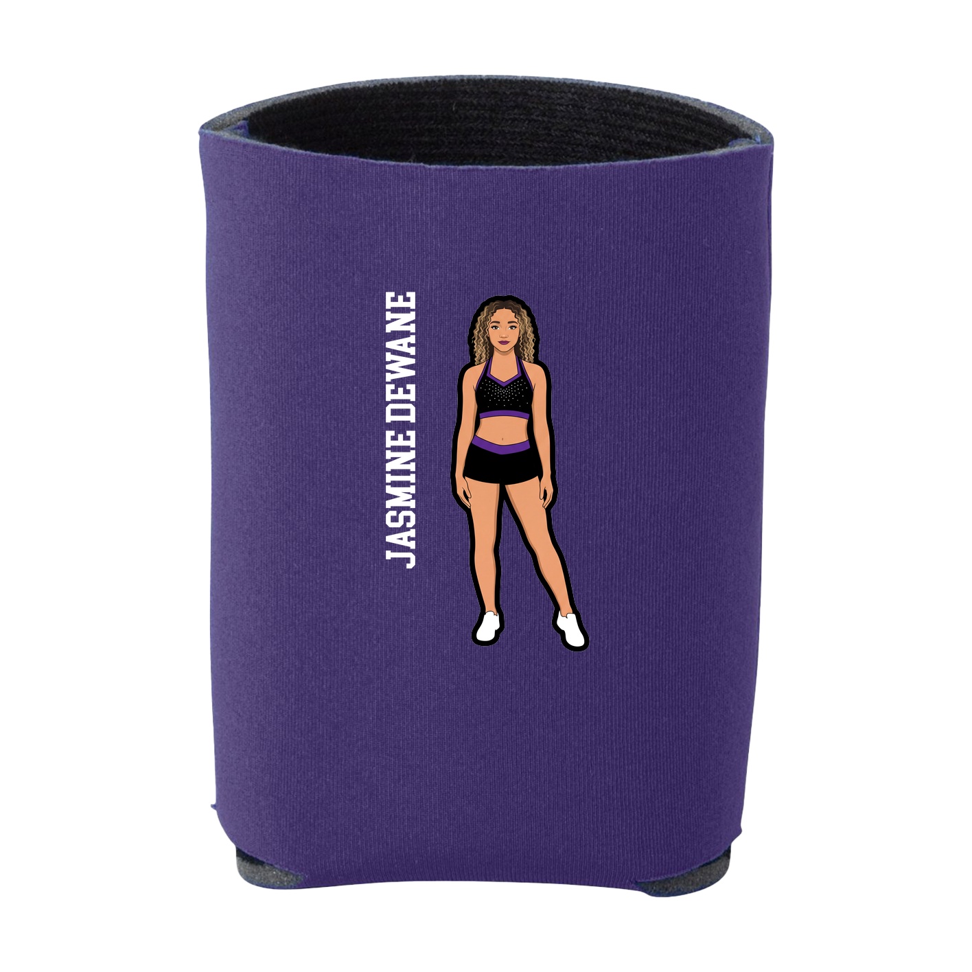 Can Holder — Name Vertical in Purple