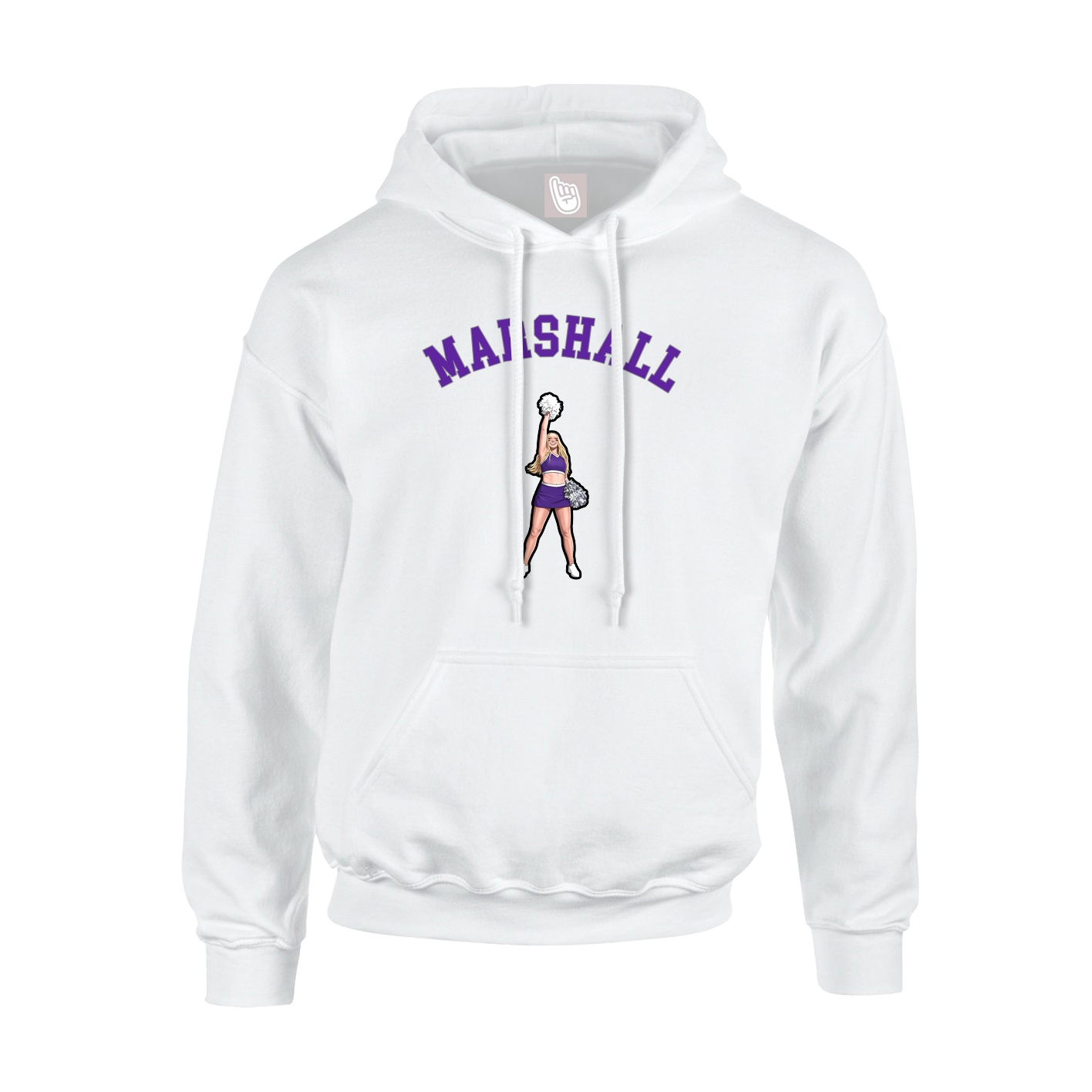 Youth Hoodie — Shirsey Arch in White