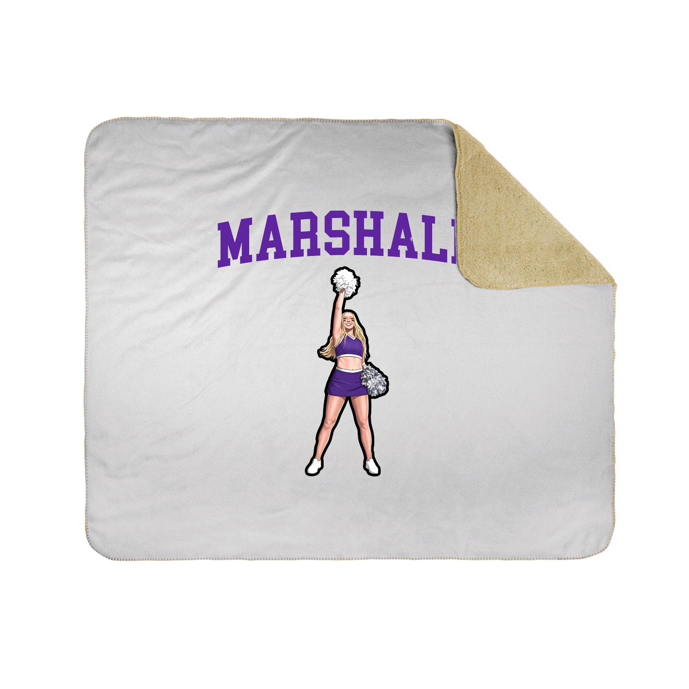 Throw Blanket — Shirsey in White