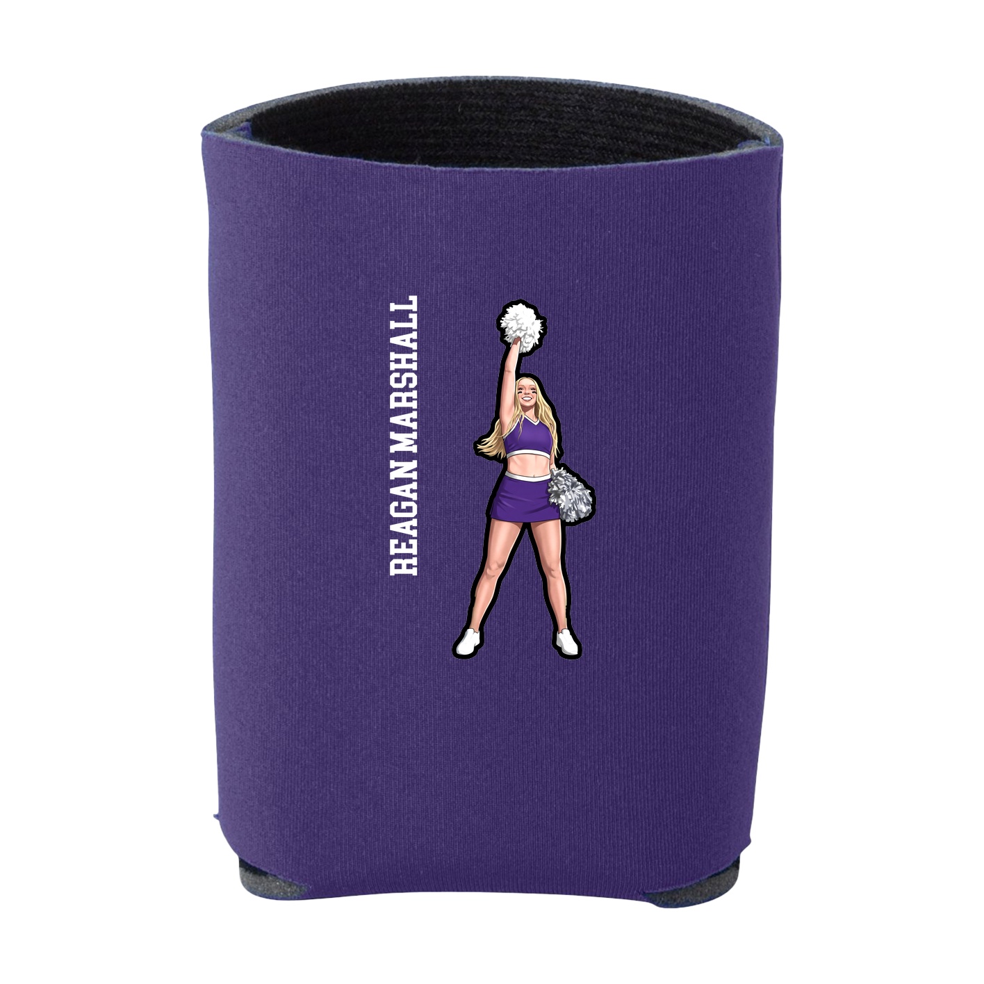 Can Holder — Name Vertical in Purple