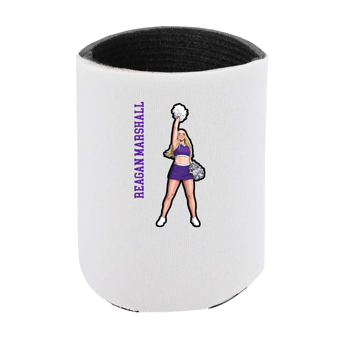 Can Holder — Name Vertical in White