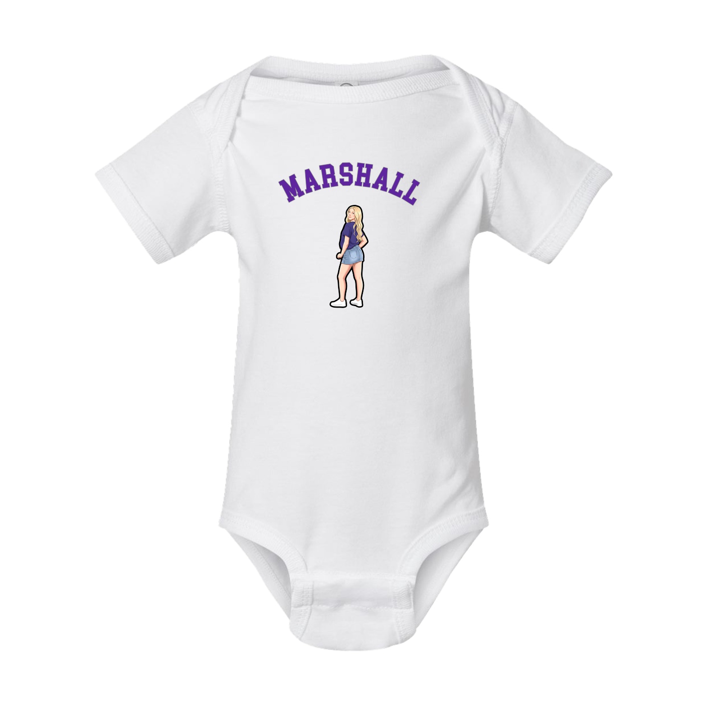 Baby Onesie — Shirsey Arch in White