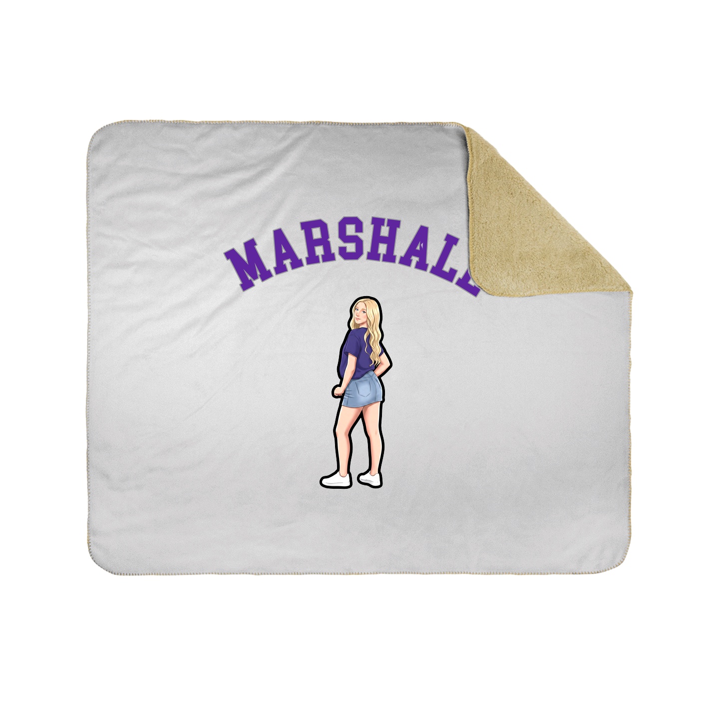 Throw Blanket — Shirsey Arch in White