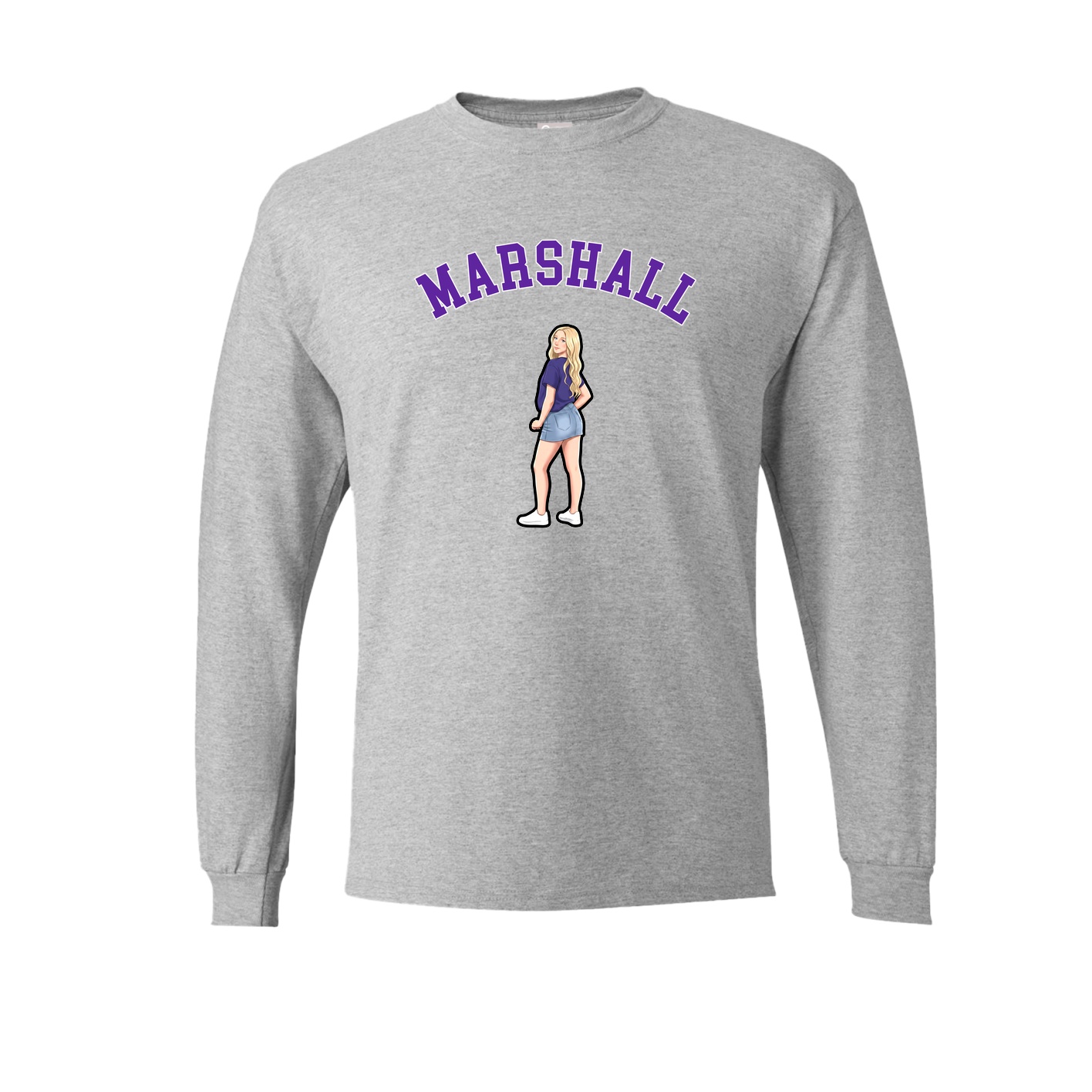 Long Sleeve Tee — Shirsey Arch in Grey
