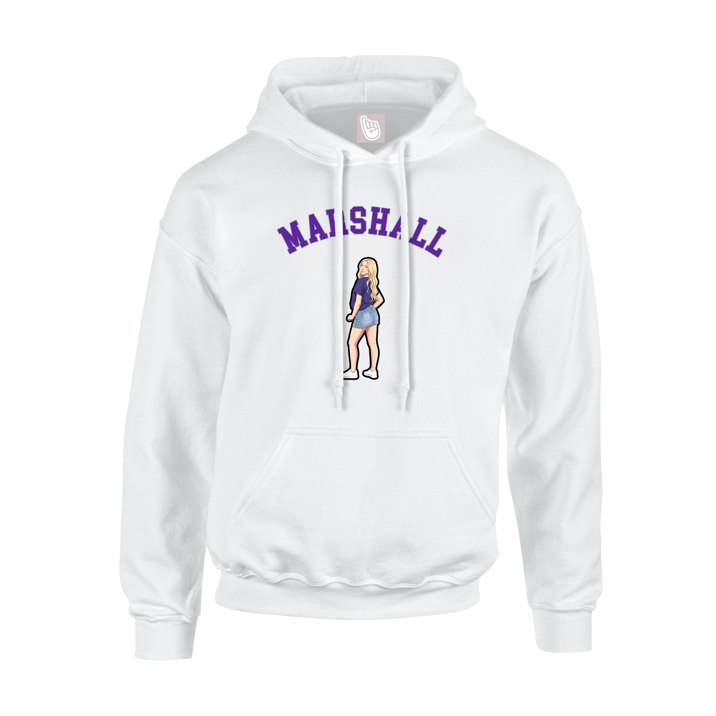 Hoodie — Shirsey Arch in White
