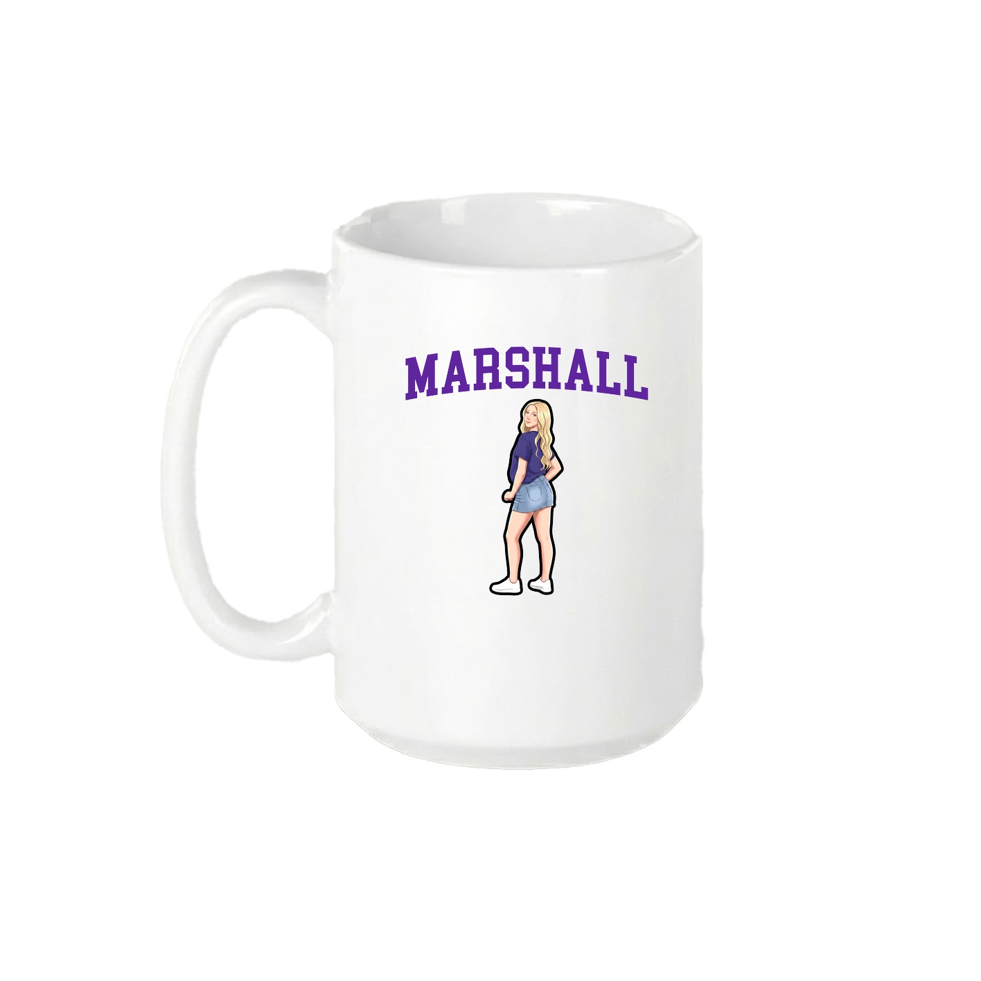 15oz Coffee Mug — Shirsey in White