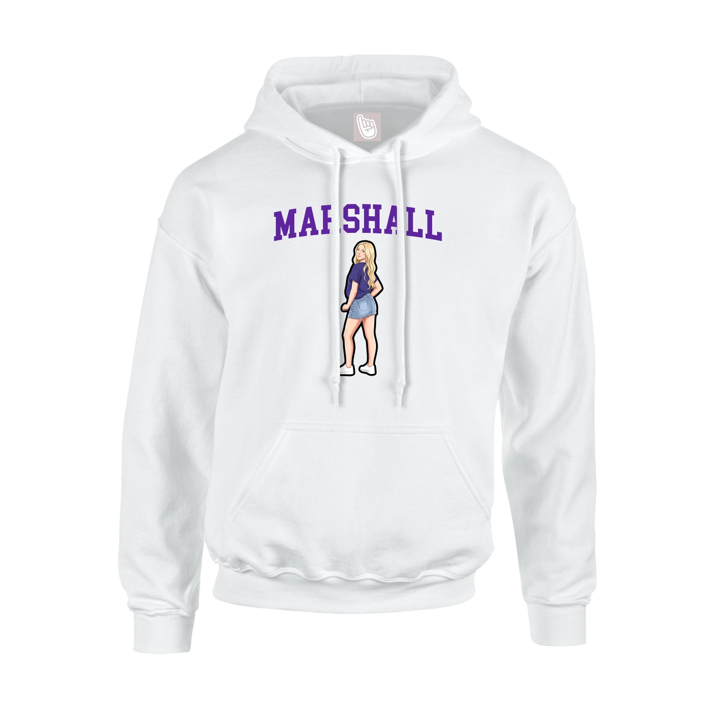 Hoodie — Shirsey in White