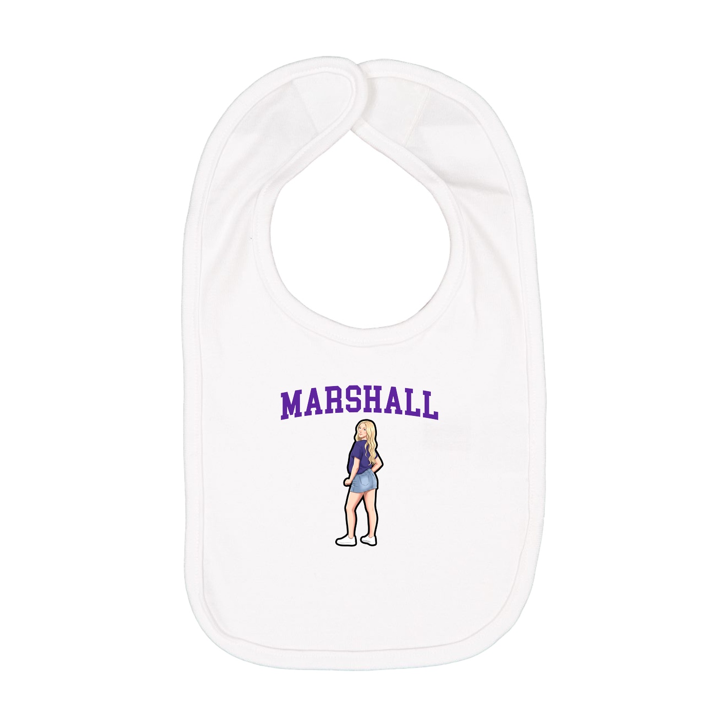 Infant Bib — Shirsey in White