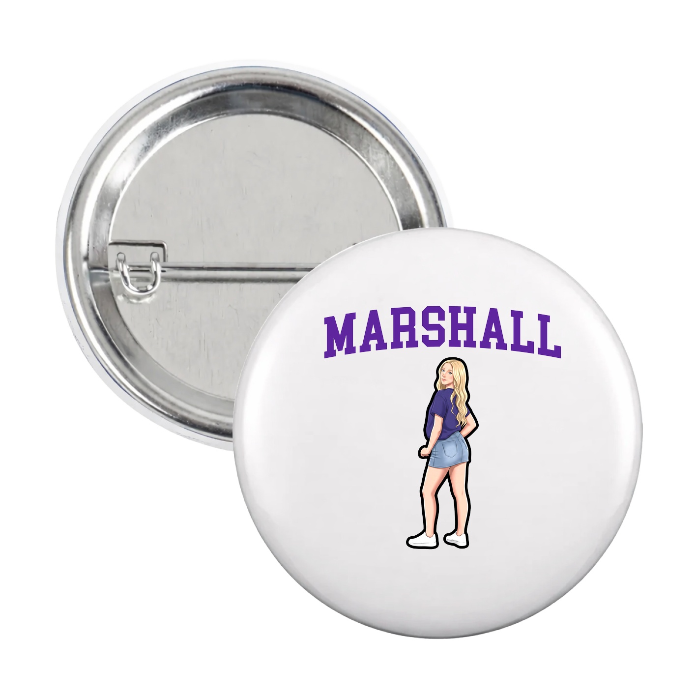 Game Day Button — Shirsey in White
