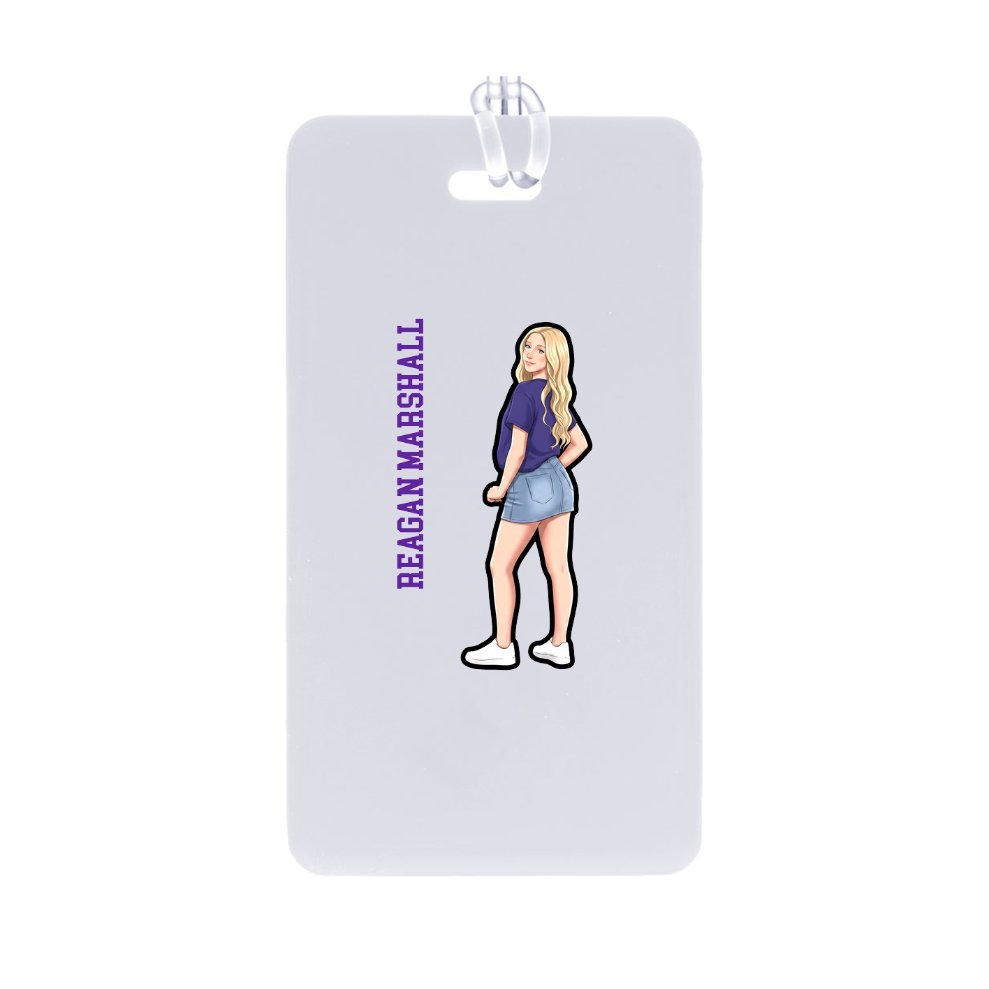Bag Tag — Name Vertical in Classic