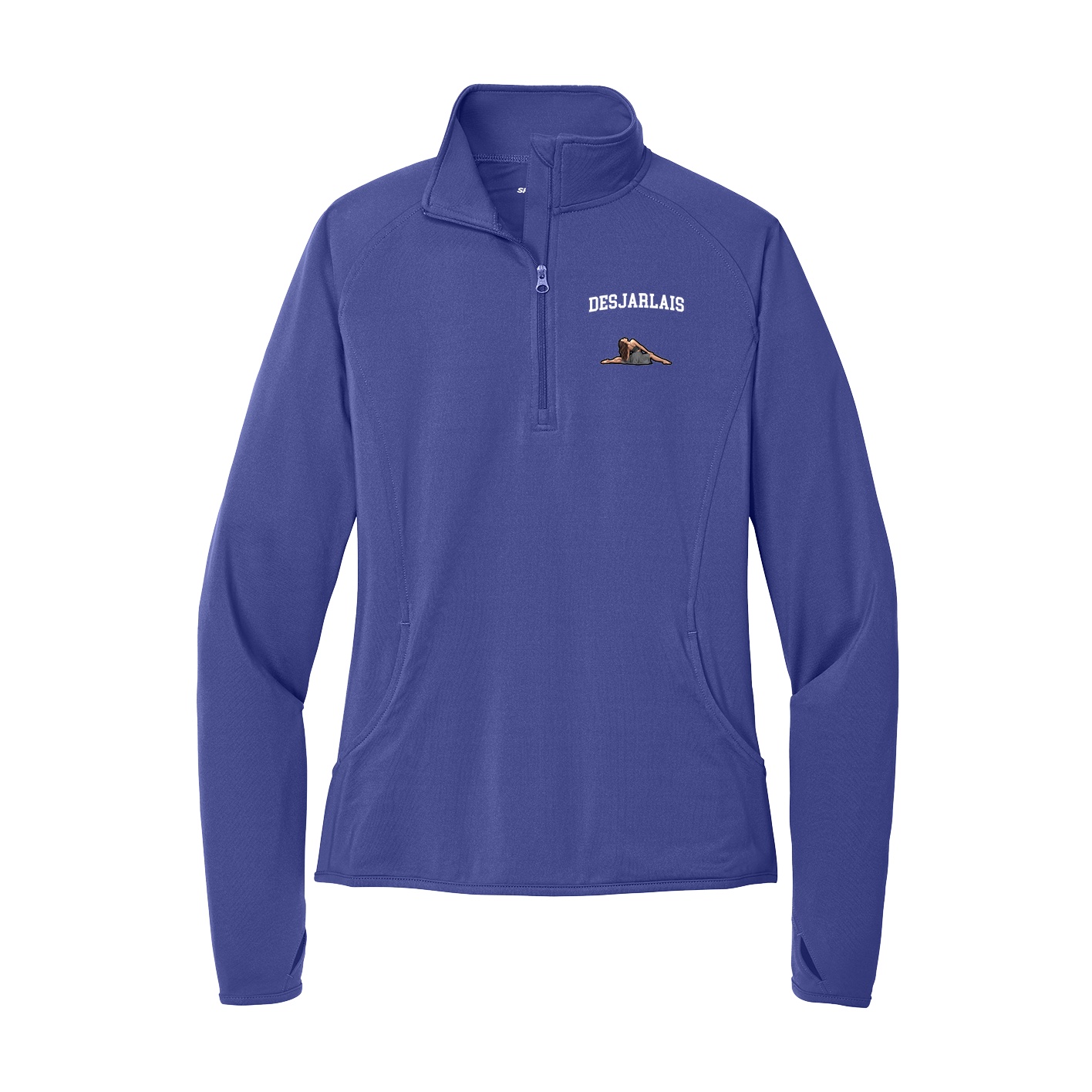 Women's Q-Zip Pullover — Shirsey in Purple