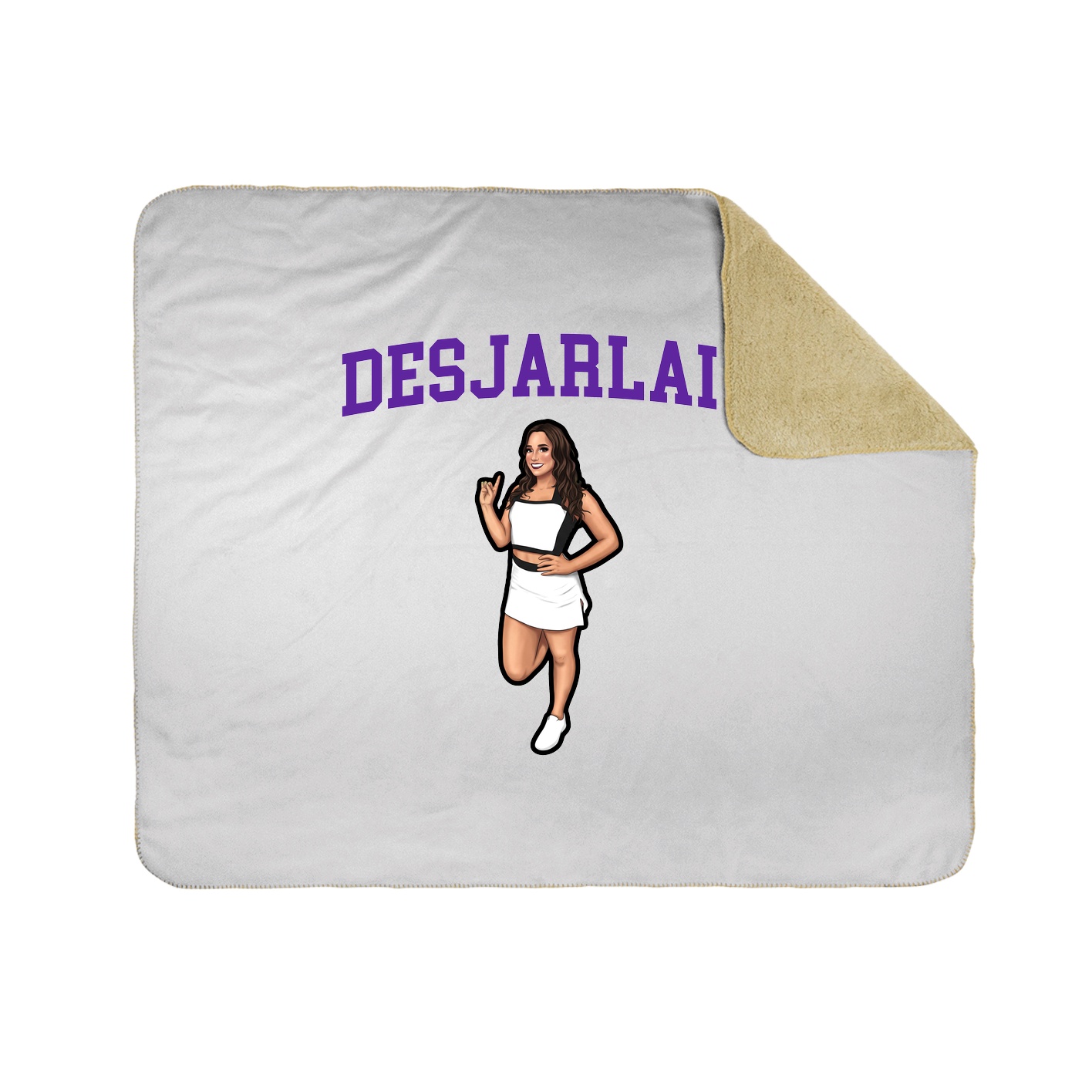 Throw Blanket — Shirsey in White