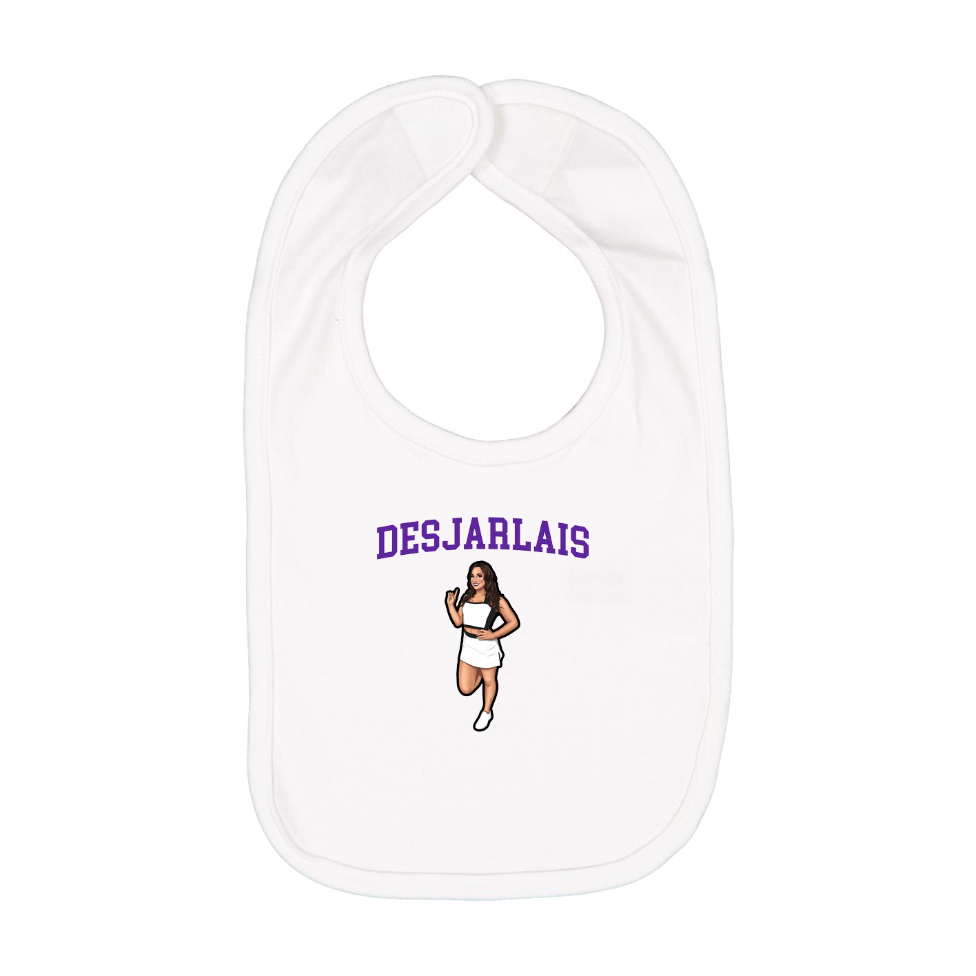 Infant Bib — Shirsey in White