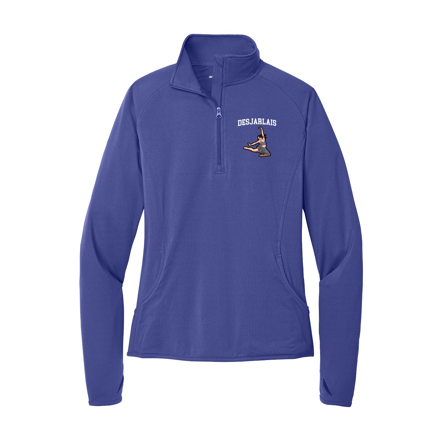 Women's Q-Zip Pullover — Shirsey in Purple
