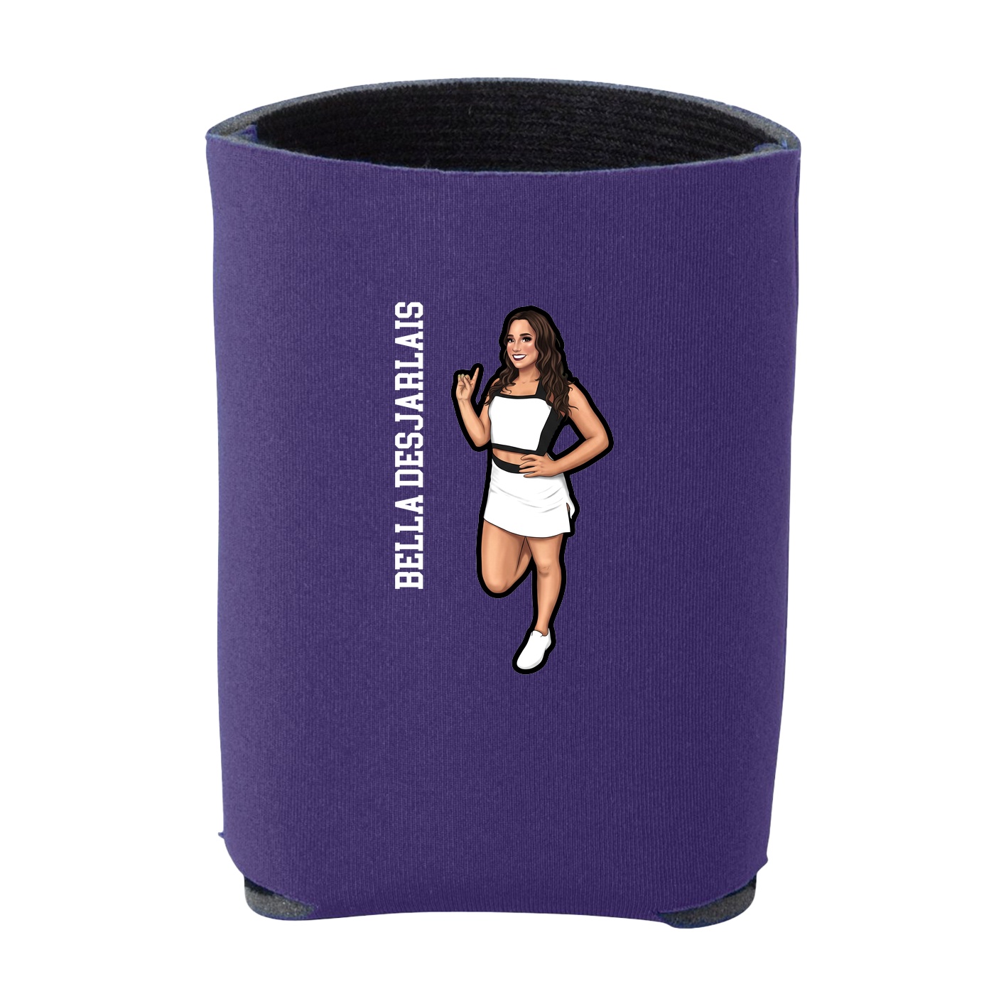Can Holder — Name Vertical in Purple