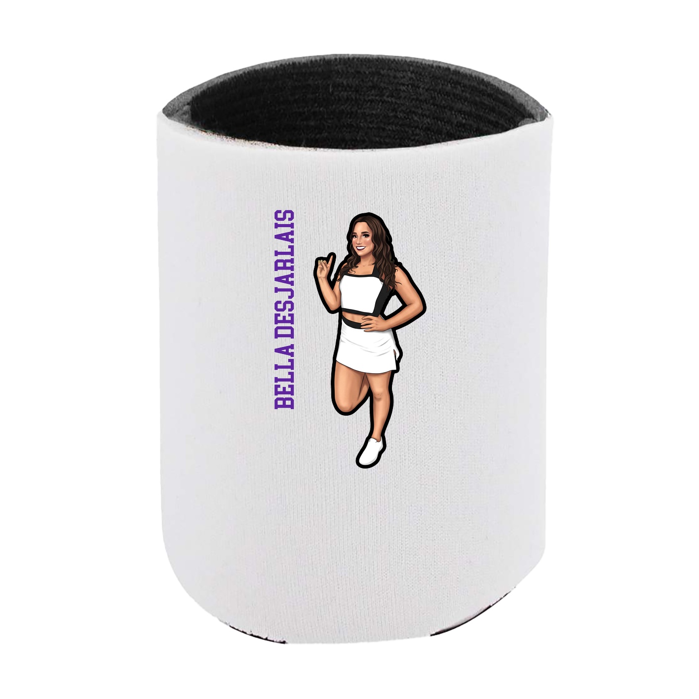 Can Holder — Name Vertical in White