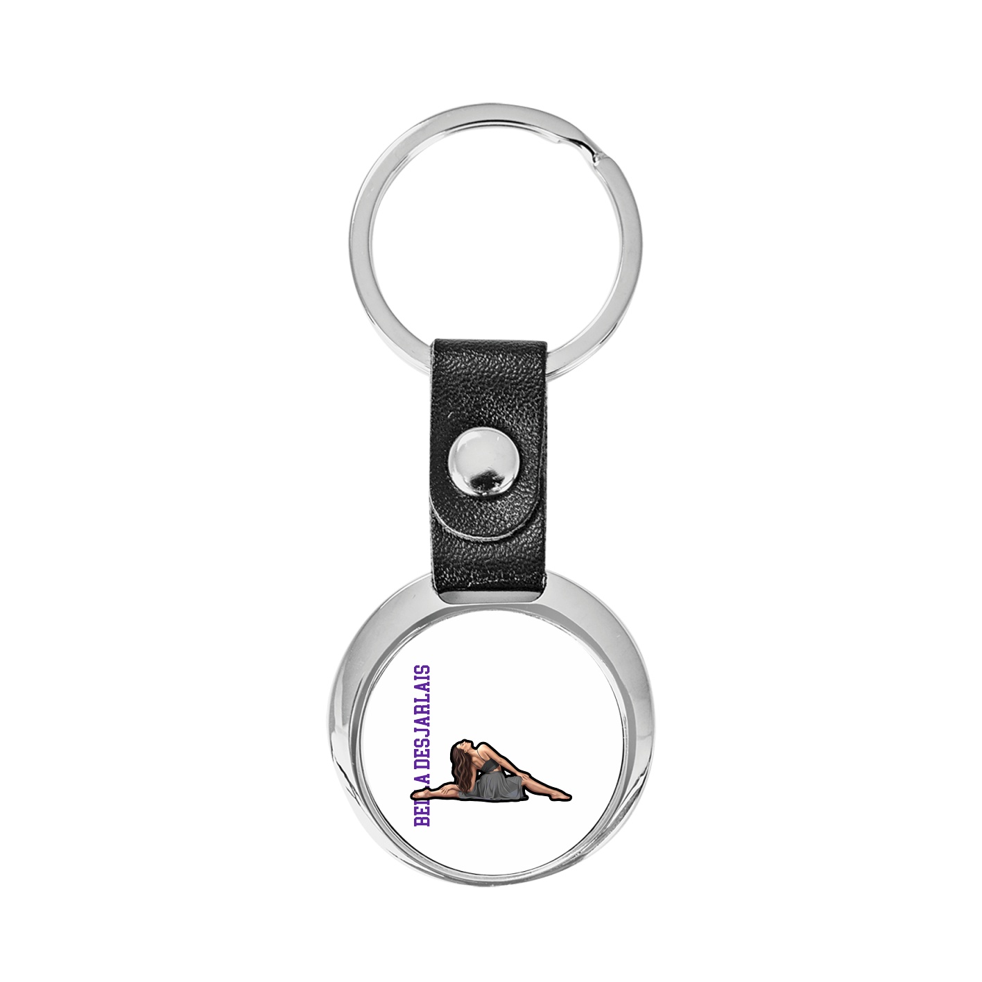 Key Chain — Name Vertical in Classic
