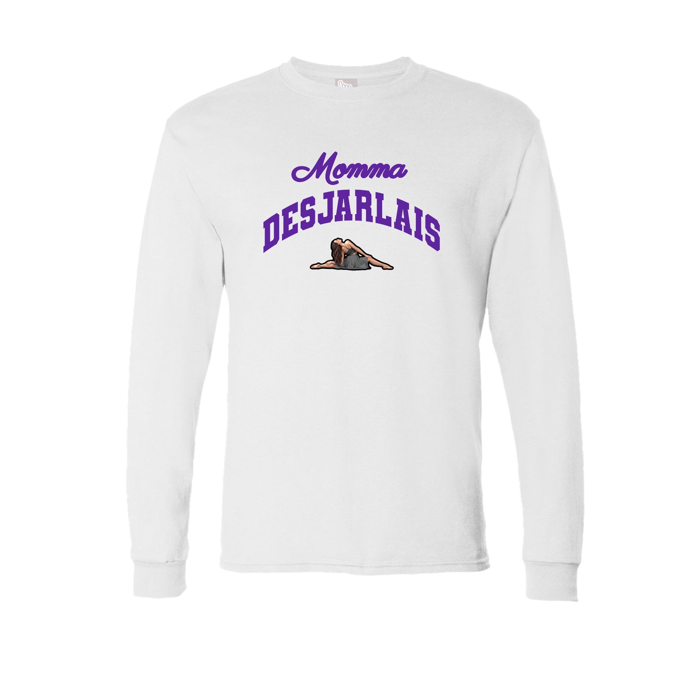 Long Sleeve Tee — Mothers Day Arch in White