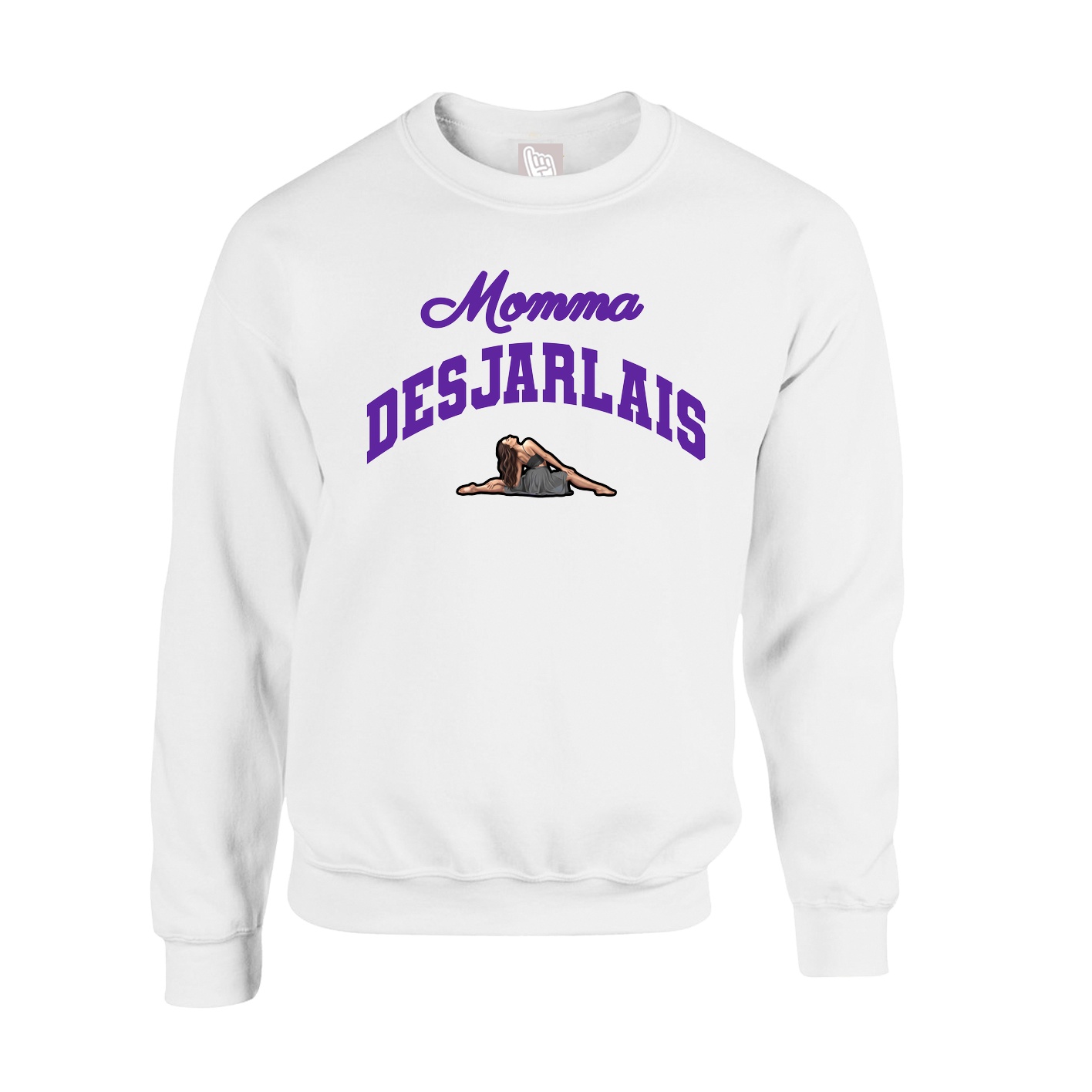 Fleece Crew — Mothers Day Arch in White