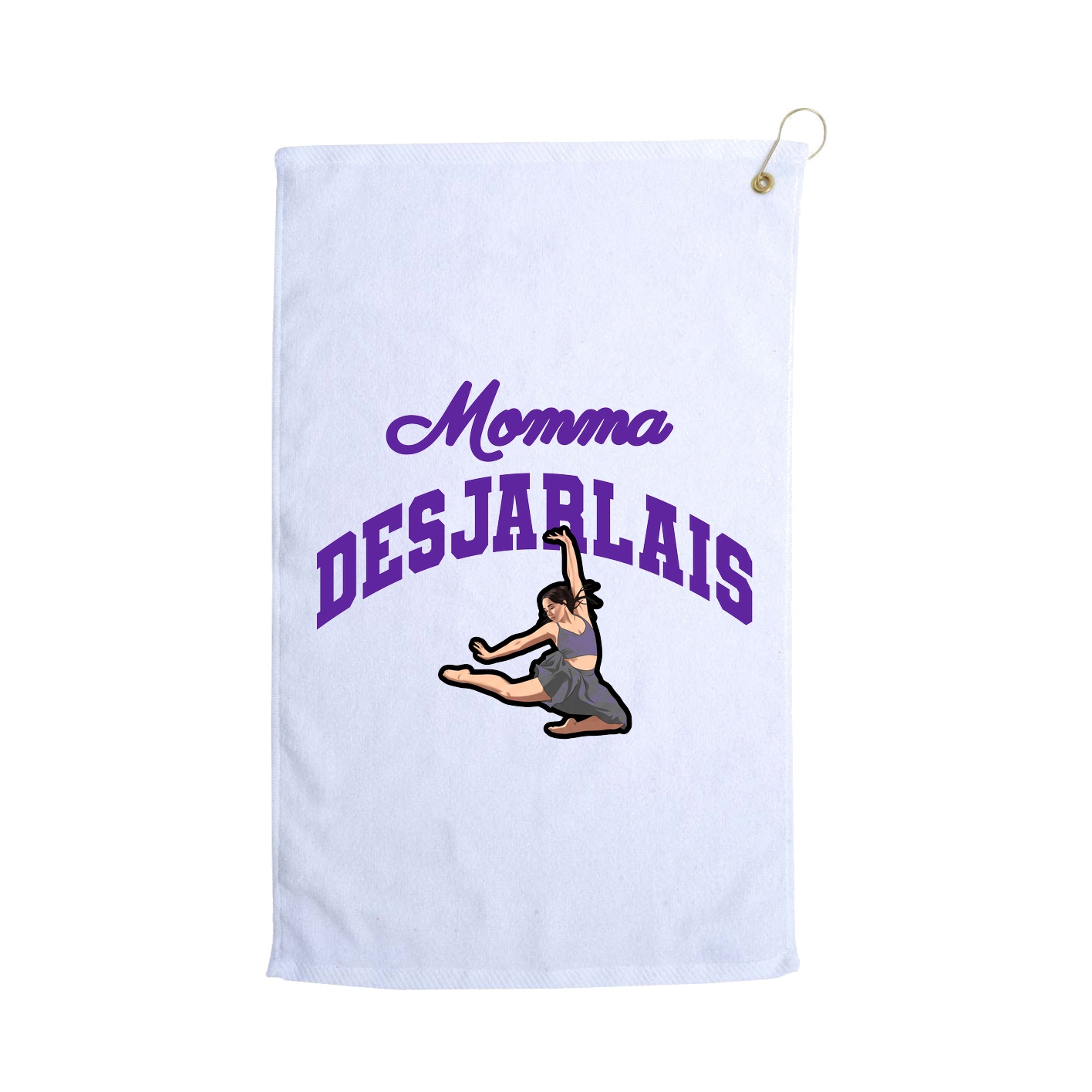 Golf Towel — Mothers Day Arch in White