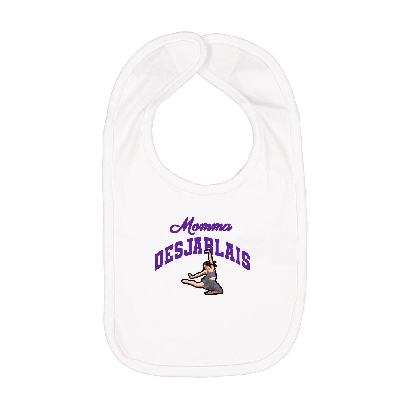 Infant Bib — Mothers Day Arch in White