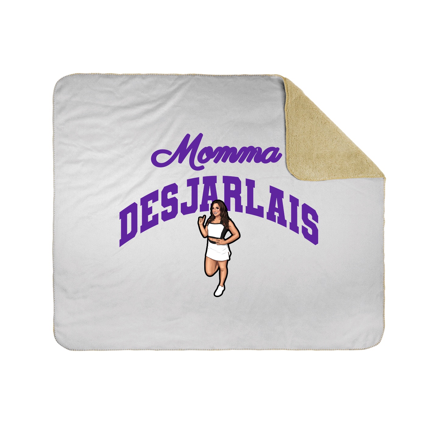 Throw Blanket — Mothers Day Arch in White