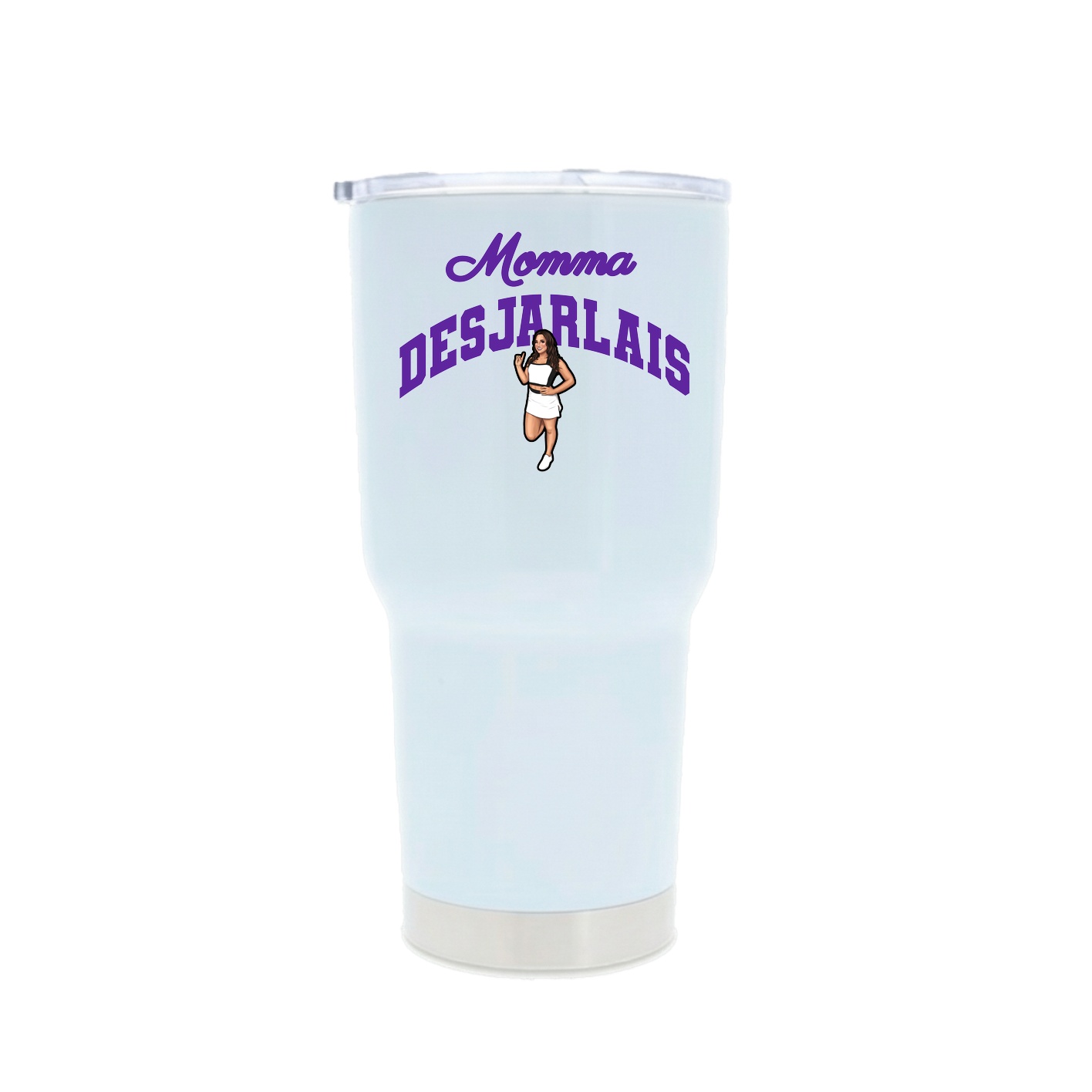 30oz Stainless Steel Tumbler — Mothers Day Arch in White